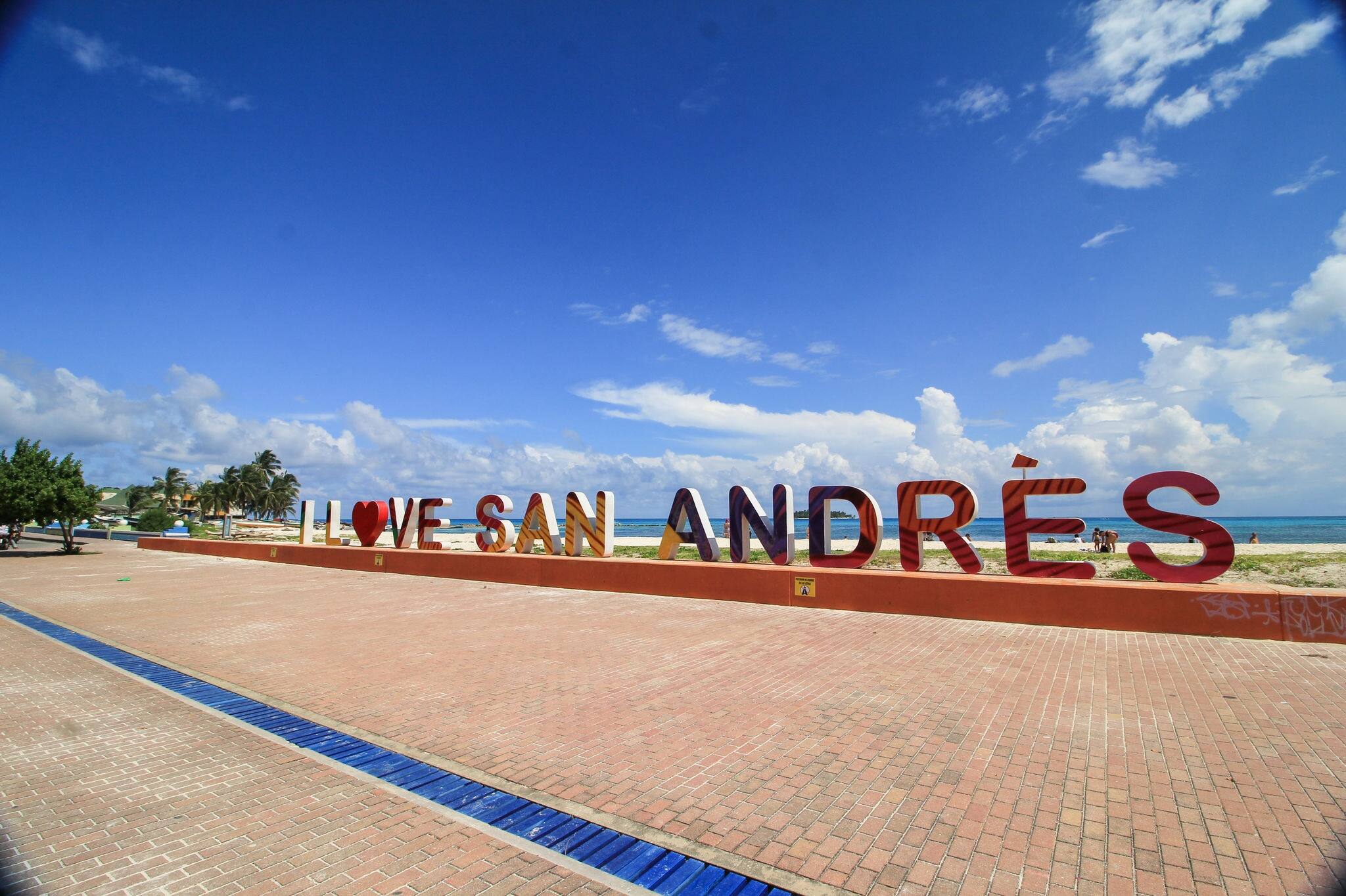 I Love San Andres Island Colombia Sign
