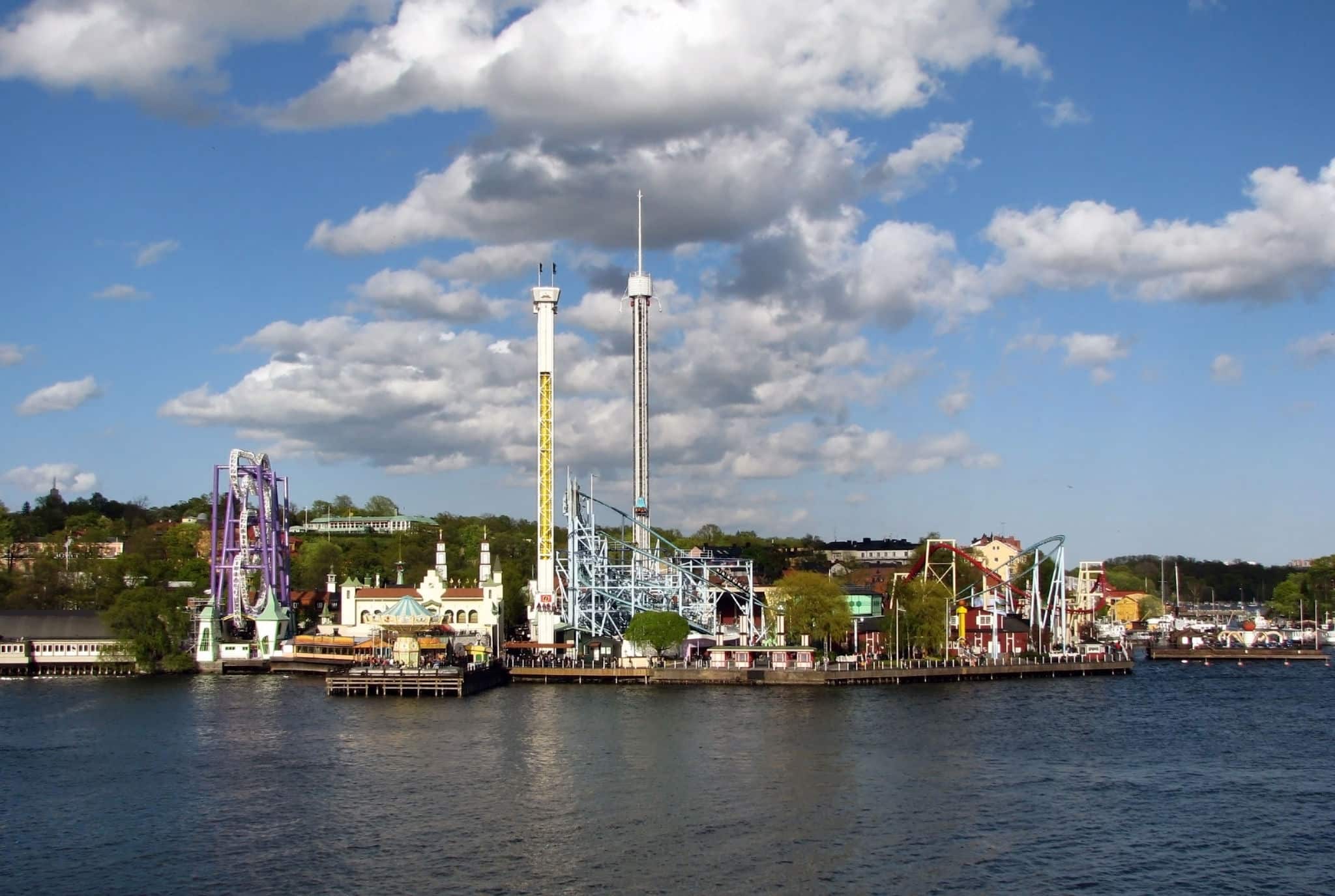 Grona lund attraction park in stockholm