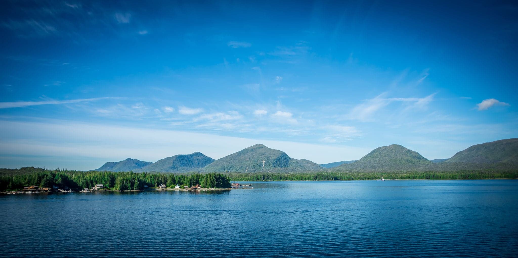 inside passage mountain views around ketchikan alaska