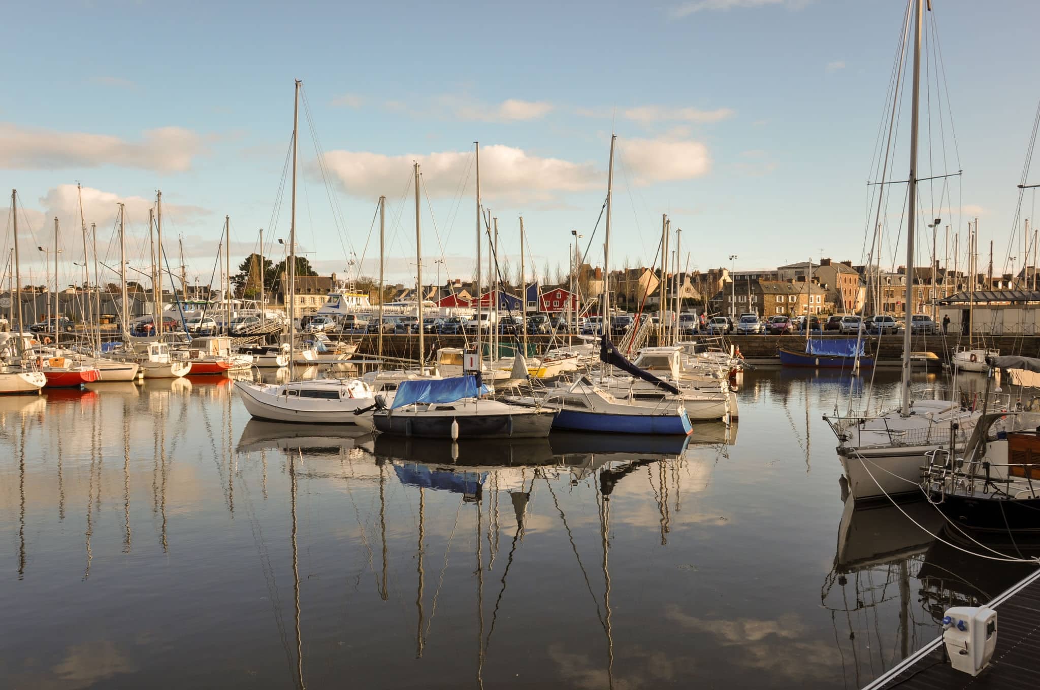 Port in Brittany, France.