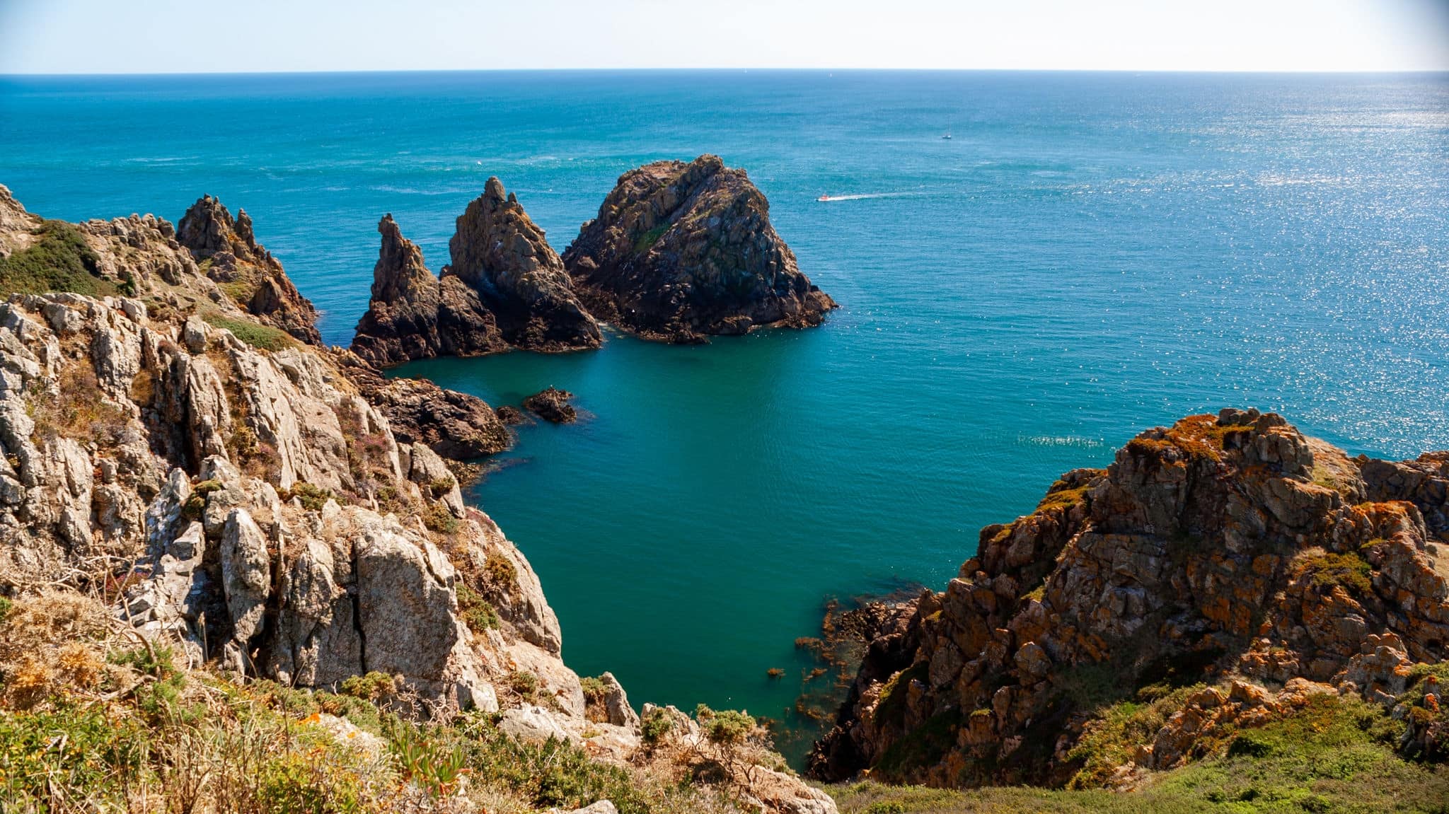 The Pea Stacks in Guernsey