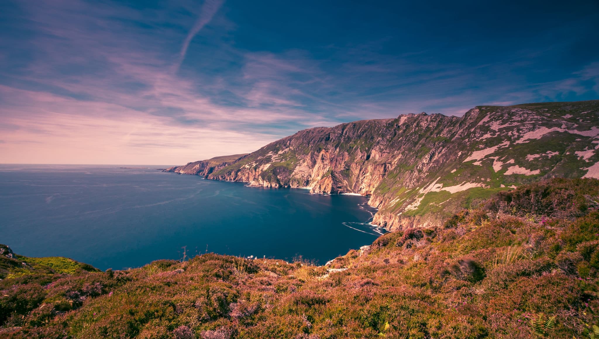 Slieve League cliffs (Sliabh Liag Cliffs) are among the highest sea cliffs in Europe. situated on the south west coast of County Donegal, Ireland