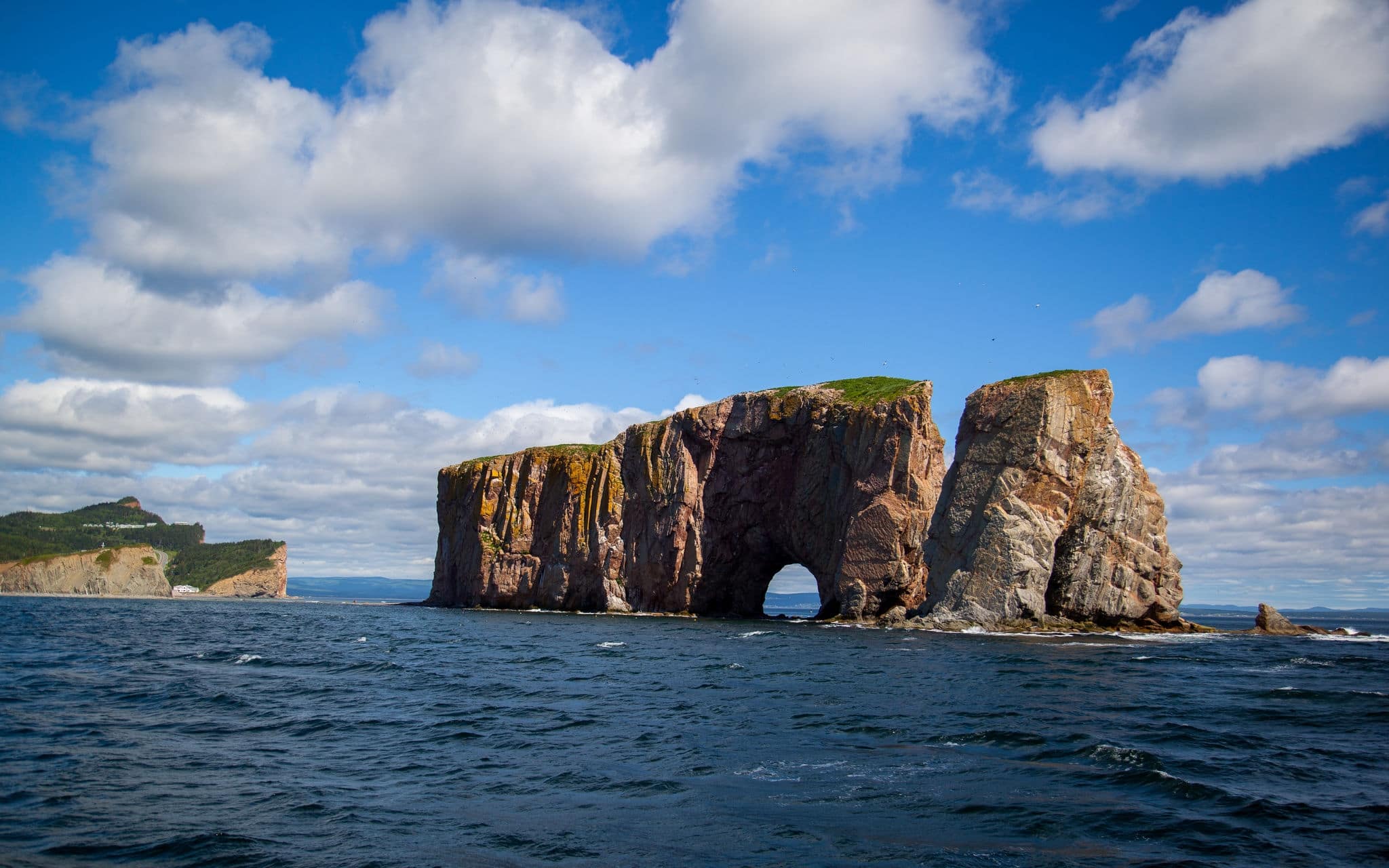 Perce Rock, Perce, Gaspe, Peninsula, Quebec, Canada