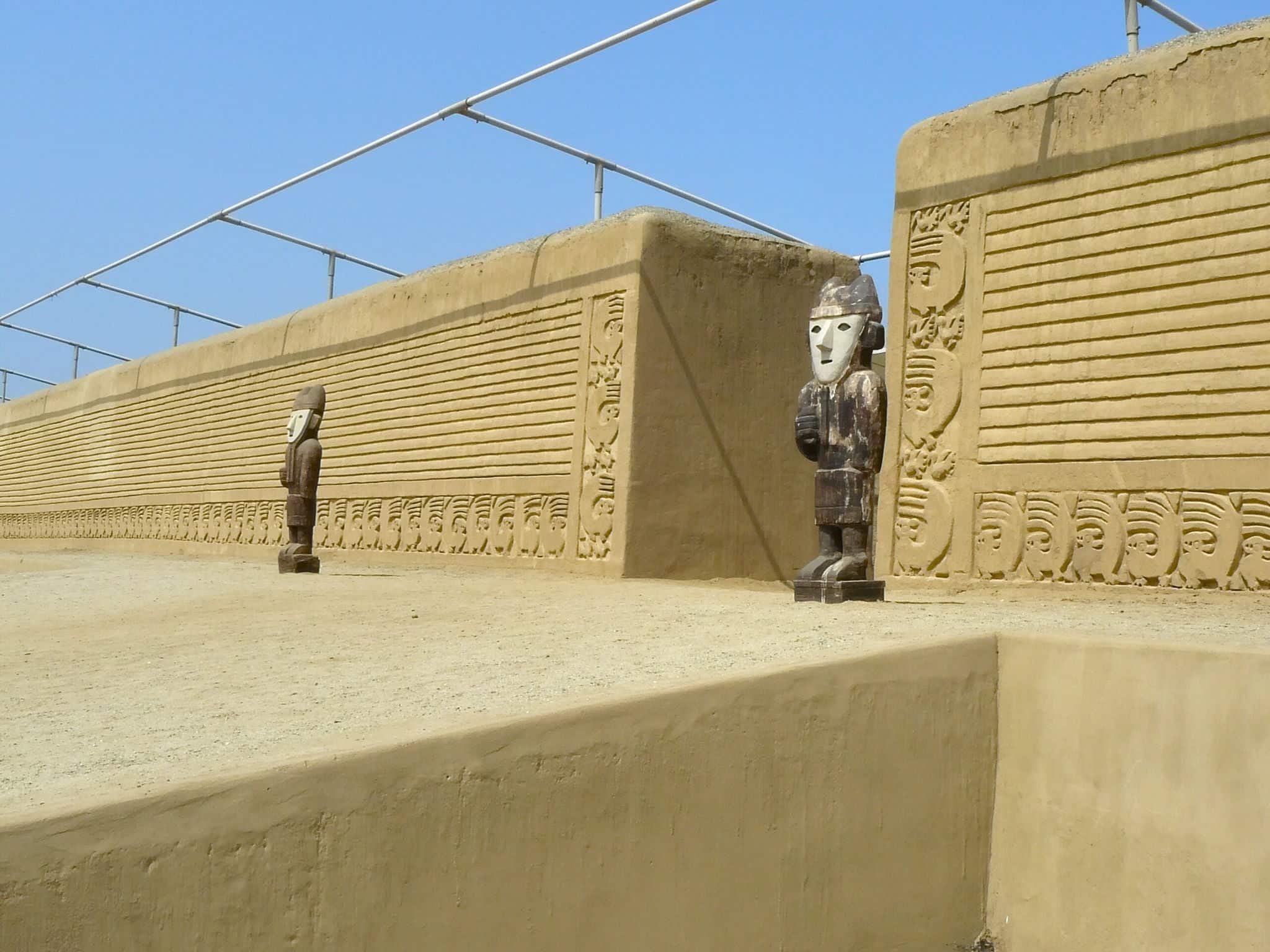 Chan Chan, Peru, was the imperial capital of the Chimor . It is largest adobe city in the world. A few miles from the modern city of Trujillo, Peru, was added as a Unesco World Heritage Site in 1986.