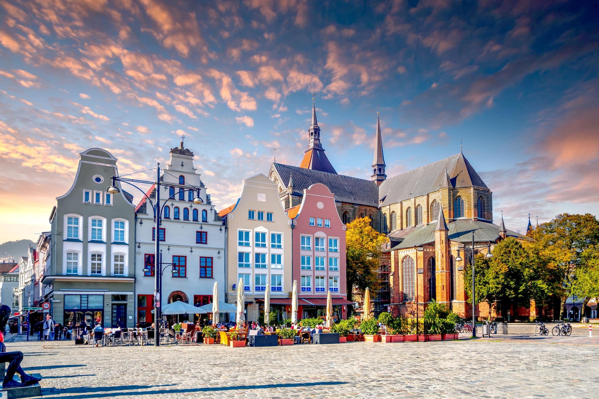 Old city of Rostock, Germany 