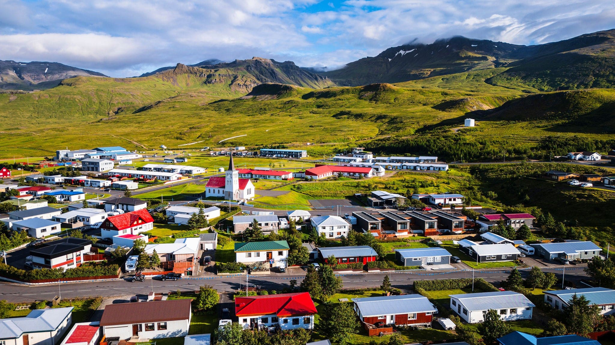 Grundarfjordur from above, Snaefellsnes Peninsula, Iceland