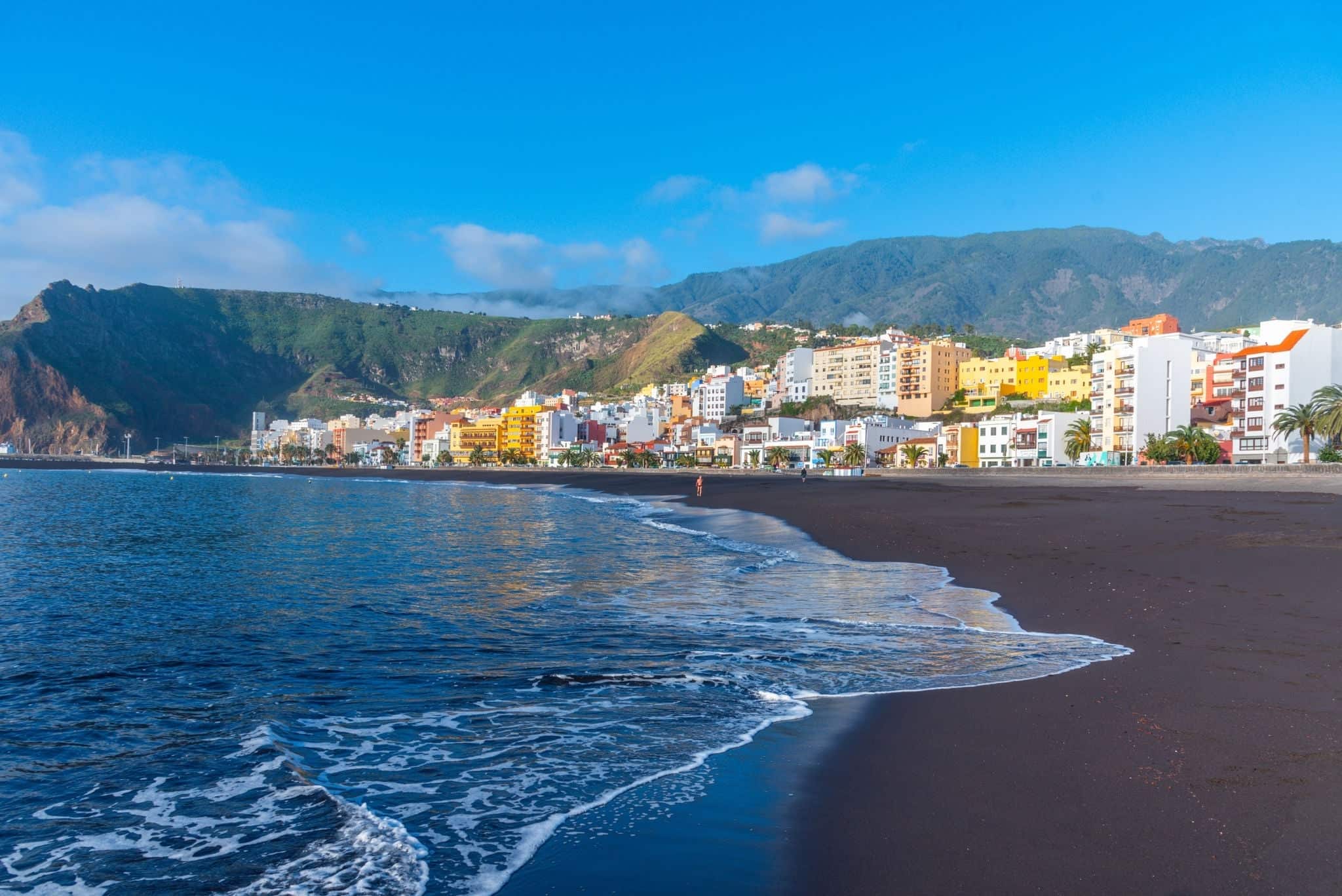Central beach at Santa Cruz de la Palma, Canary islands, Spain.
