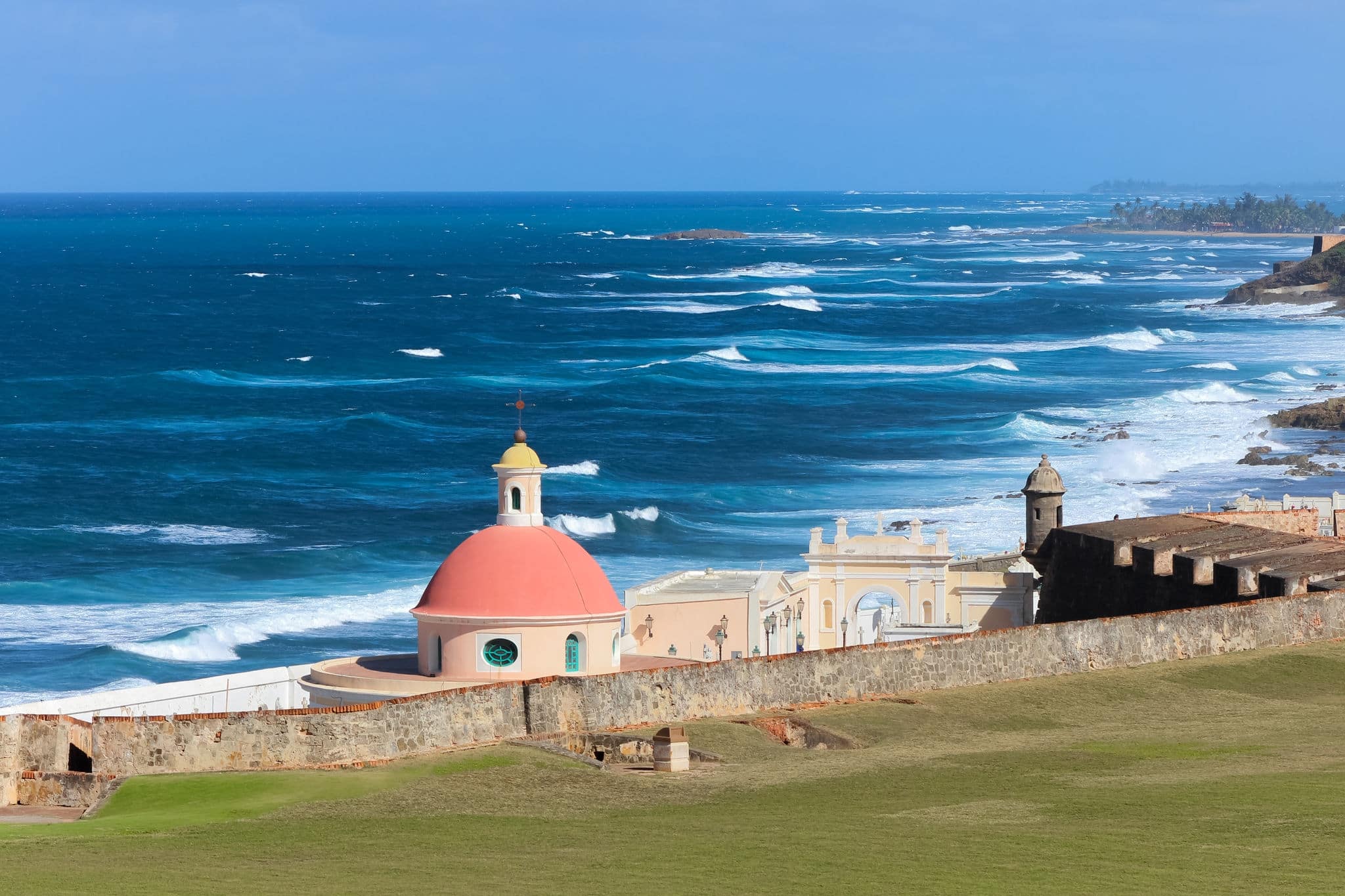 old San Juan, Puerto Rico, view at ocean site
