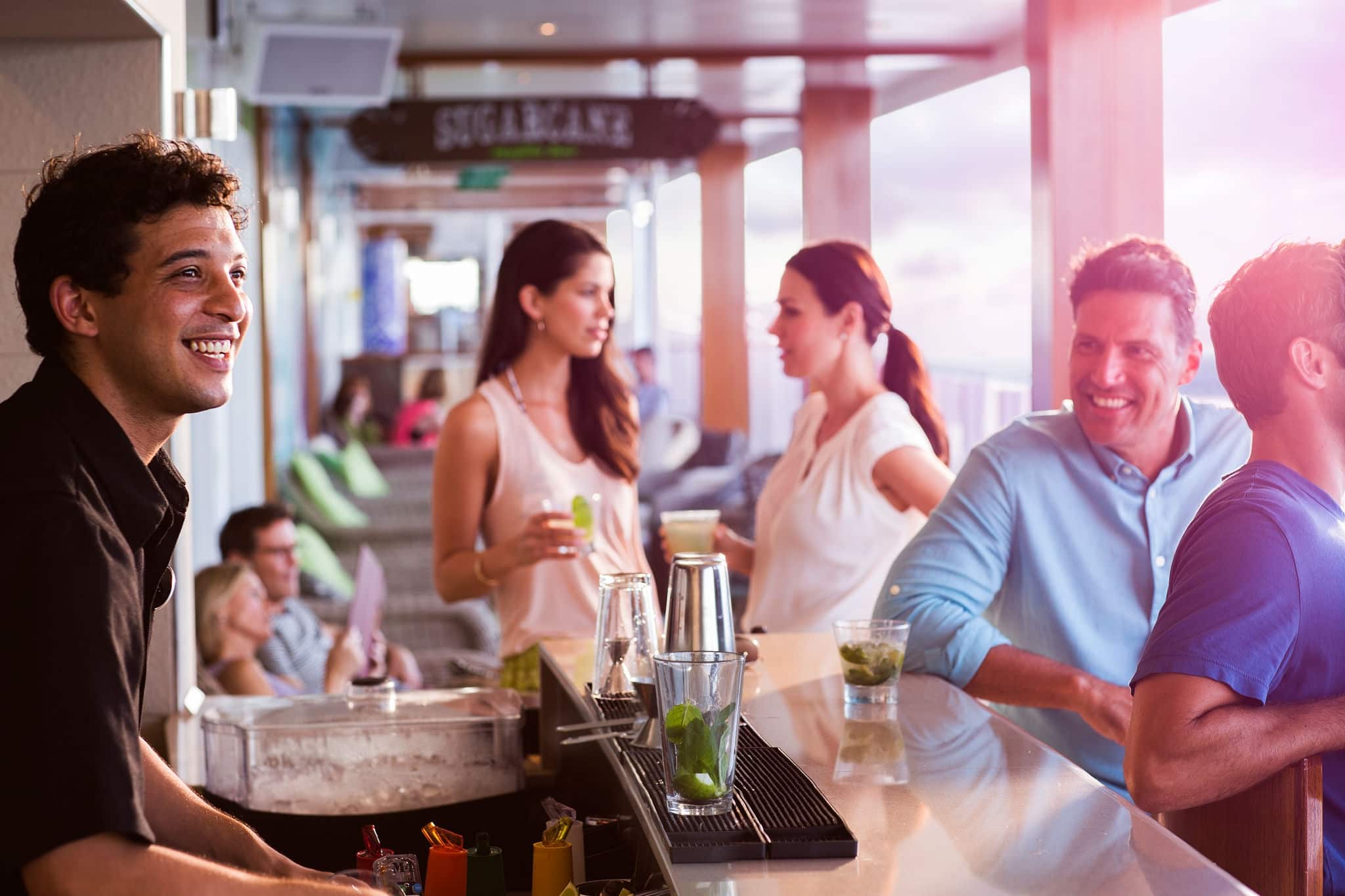 NCL Getaway Bars Lounges Sugarcane Bar on the Waterfront