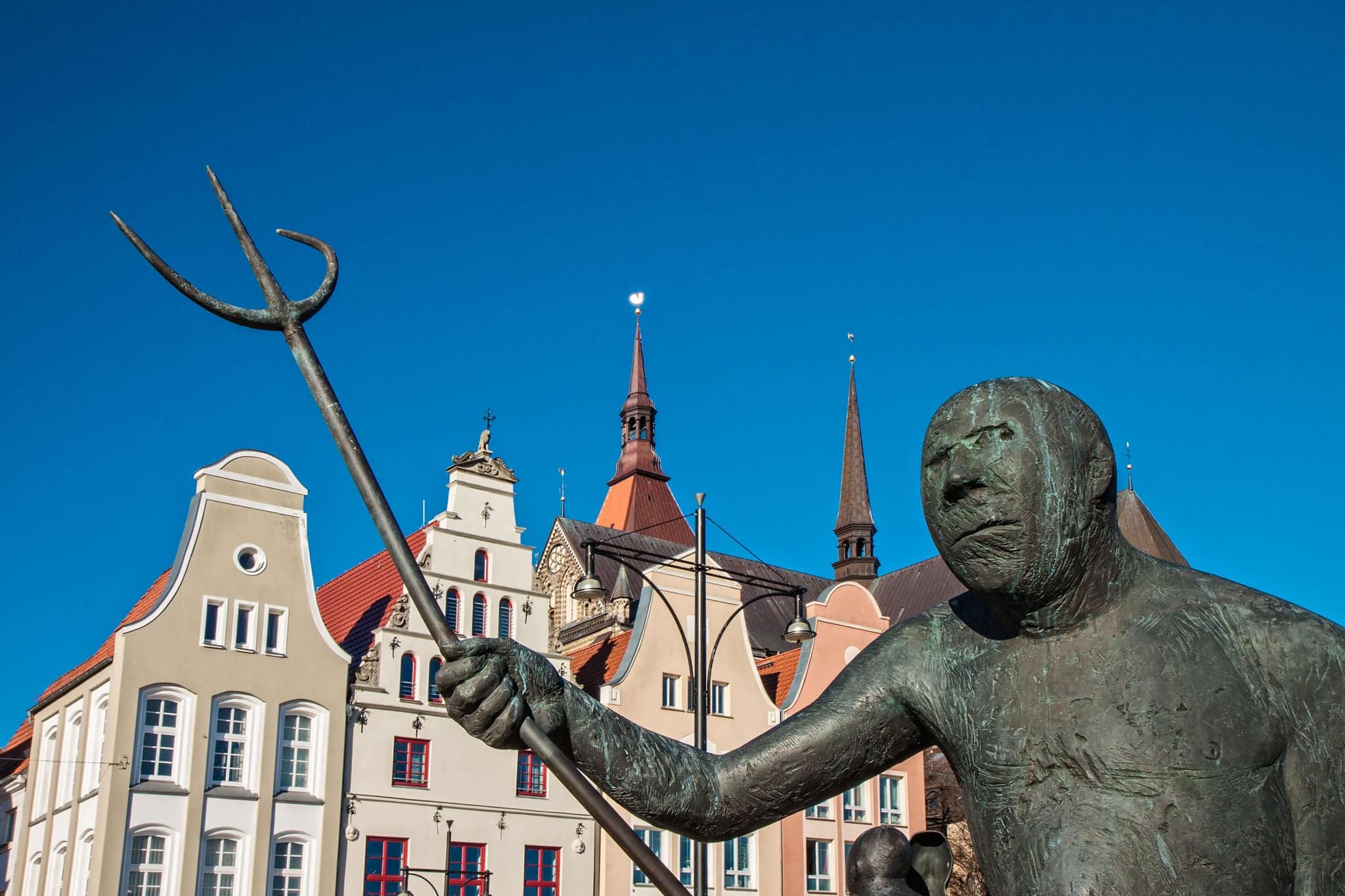 Sculpture in Rostock (Germany).