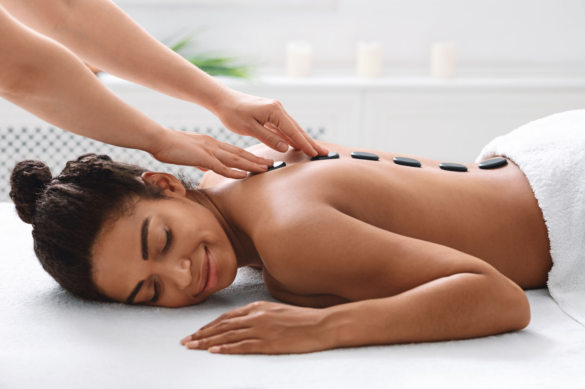 Mandara Spa hot stone massage