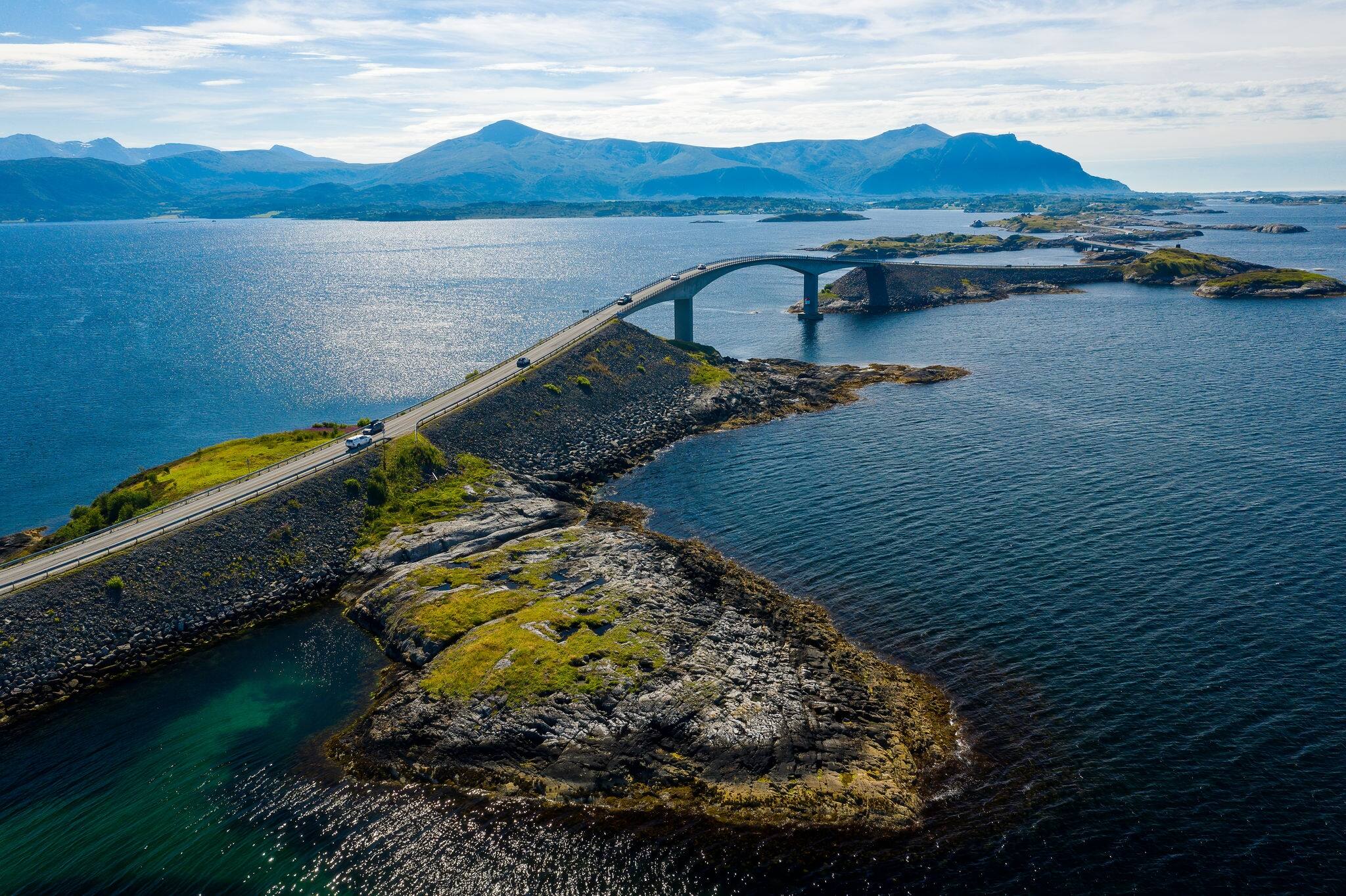 Atlanterhavsvegen, scenic coastal highway, west coast of Norway