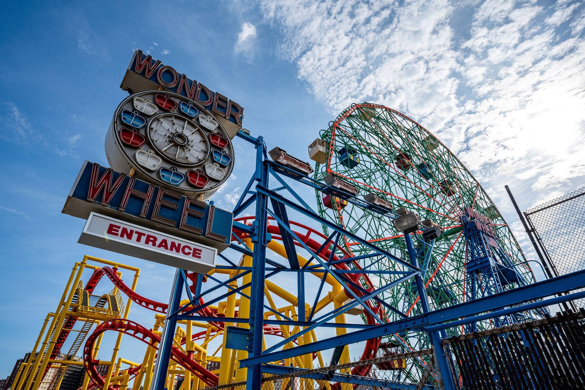 07.09.2022 Coney Island, NY USA Coney Island is a peninsular neighborhood and entertainment area in the southwestern section of the New York City borough of Brooklyn.