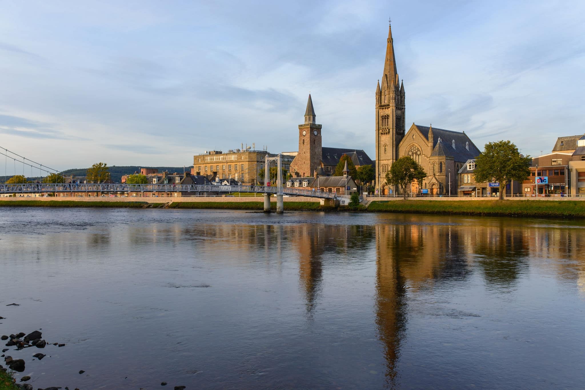 Free Church and Old High Church in Inverness, Highland, Scotland
