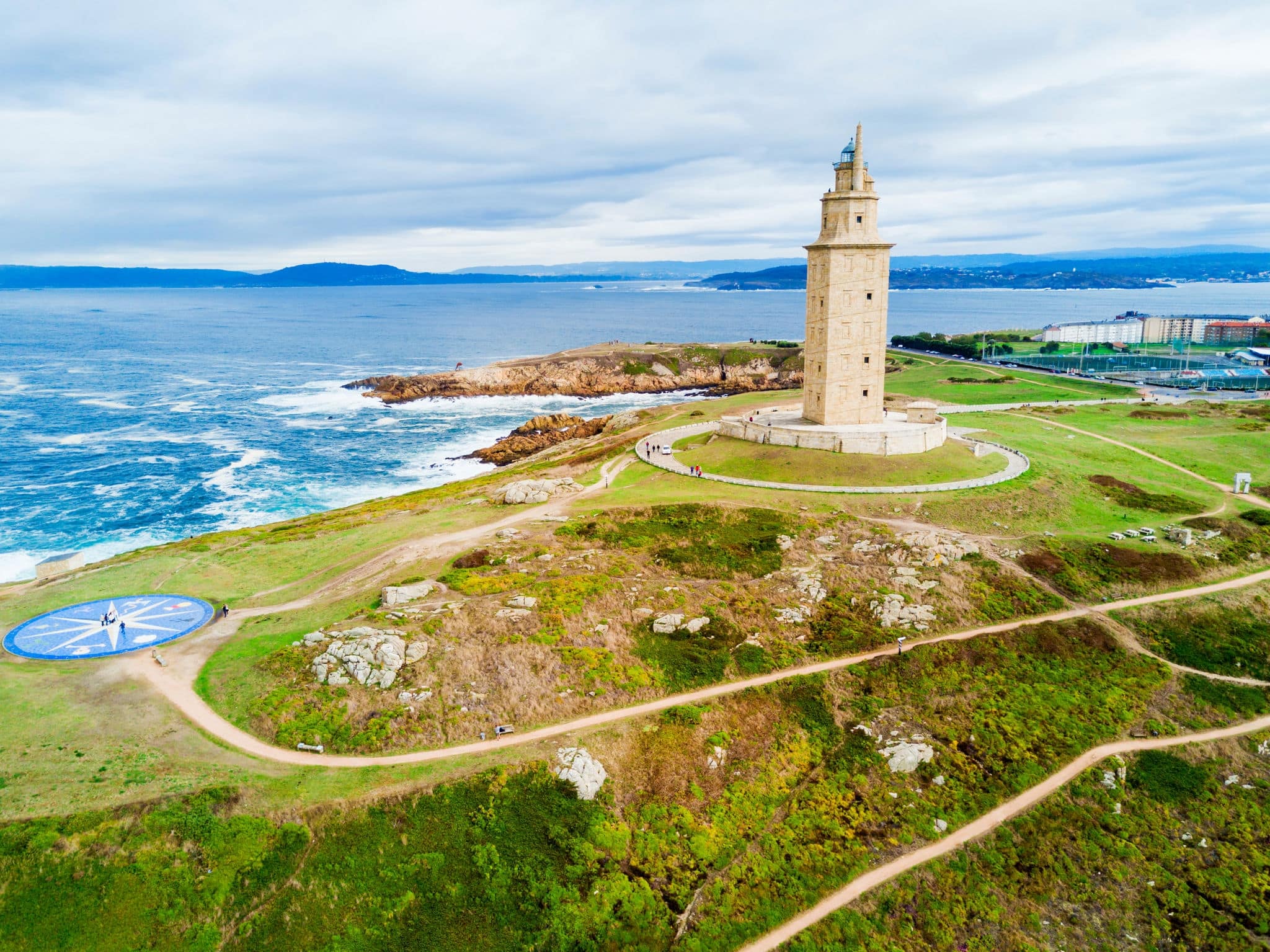 Tower of Hercules or Torre de Hercules is an ancient Roman lighthouse in A Coruna in Galicia, Spain