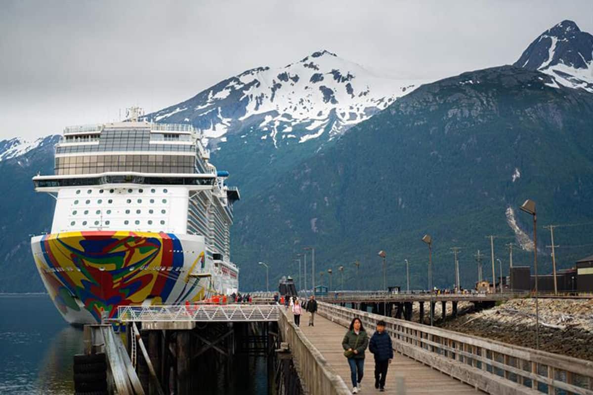 Norwegian Encore in Alaska.