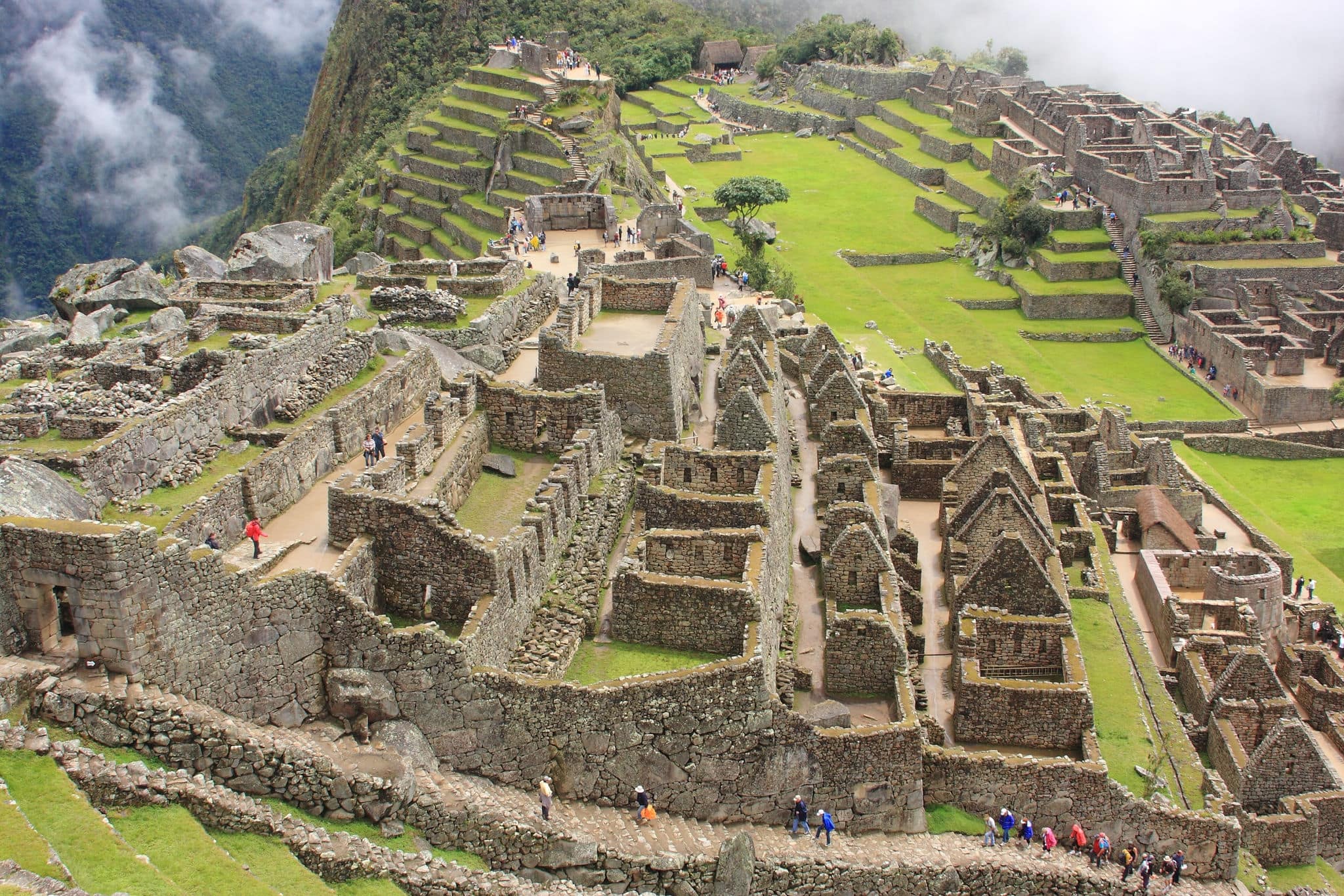 Machu Picchu archaeological site of pre-Columbian civilization of the Incas abandoned only city on the Andes cordillera mountains archeology peru lima