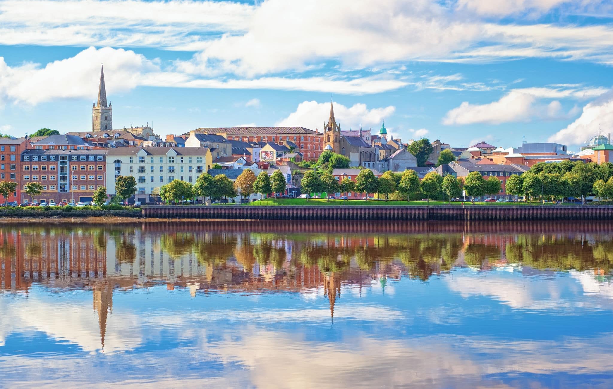 Cityscape of Londonderry, Northern Ireland