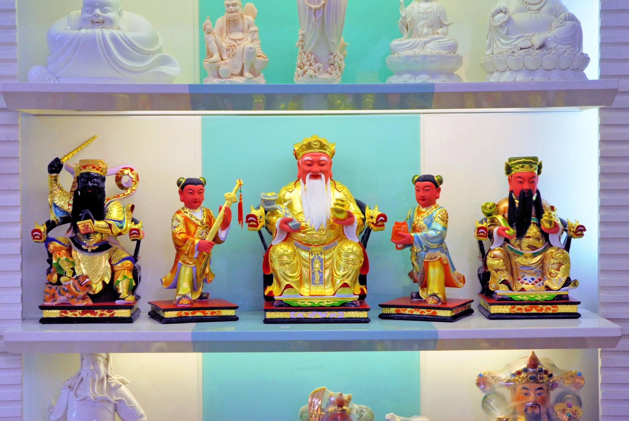 China Xiamen Tianzhuyan temple Buddhas