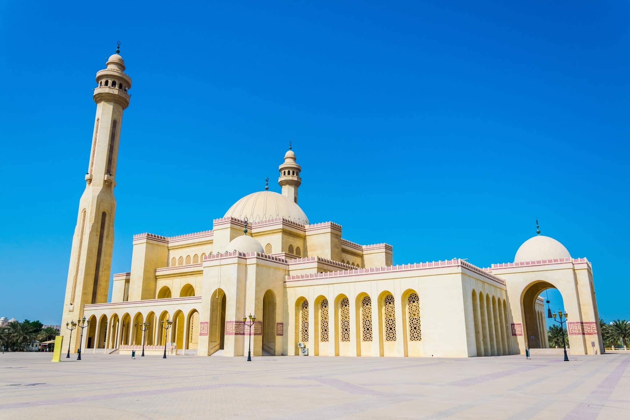 Al Fateh Grand Mosque in Manama, the capital of Bahrain.