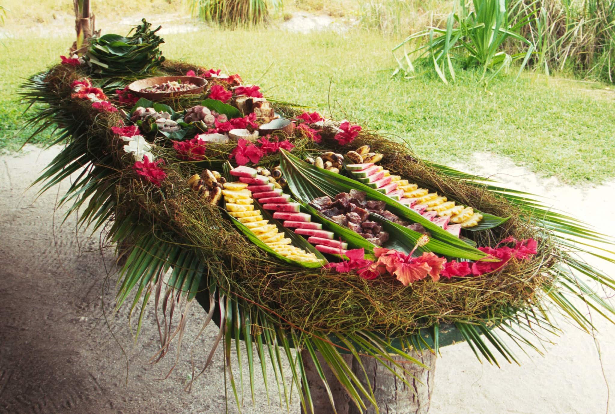 Tropical Lunch Table, Bora Bora, French Polynesia