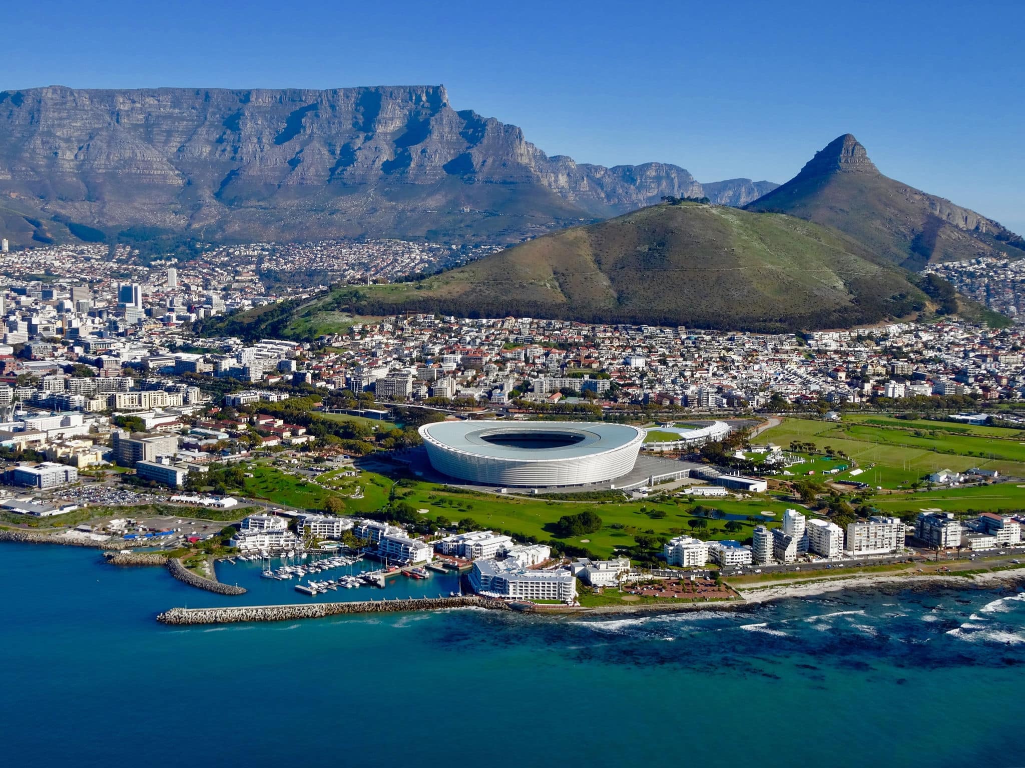            Cape Town, view from above.                   