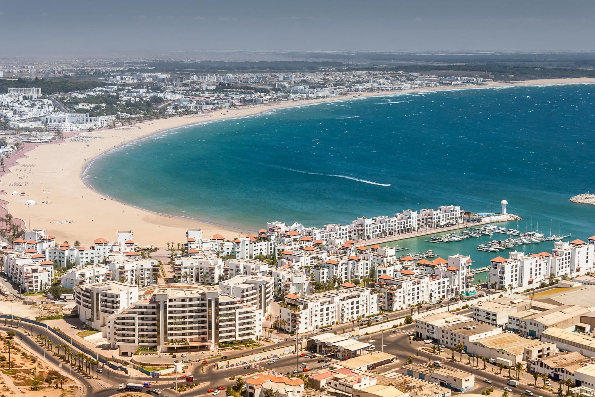 City view of Agadir at summer, Morocco