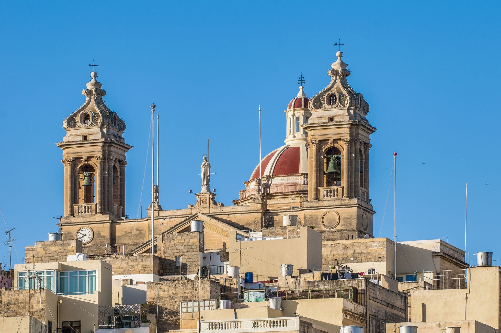 Basilica of Senglea dedicated to Our Lady Of Victories, Malta.