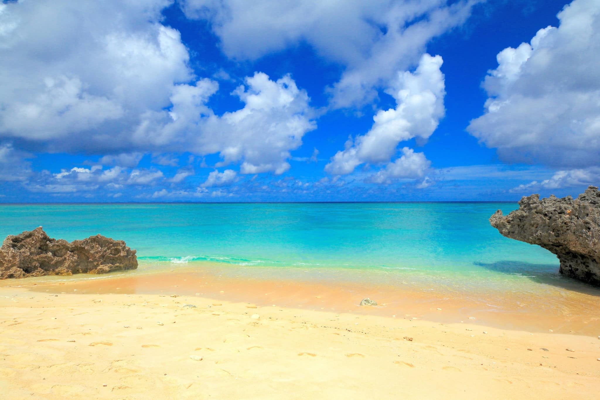 The sea of Yoronjima, Kagoshima, Japan