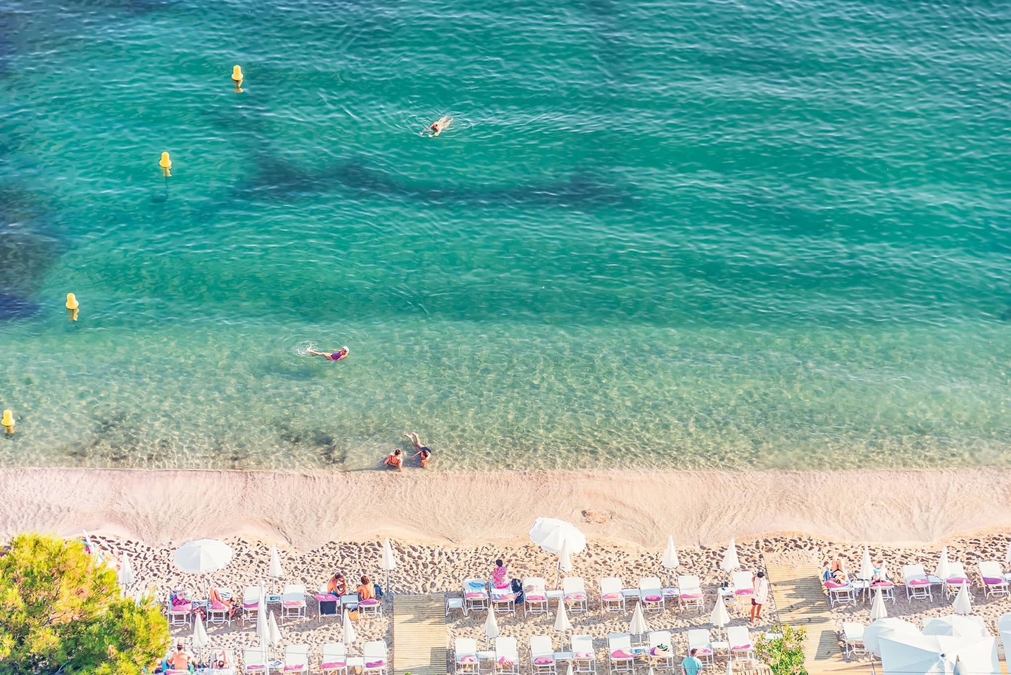 Villefranche-Sur-Mer on the French Riviera in summer