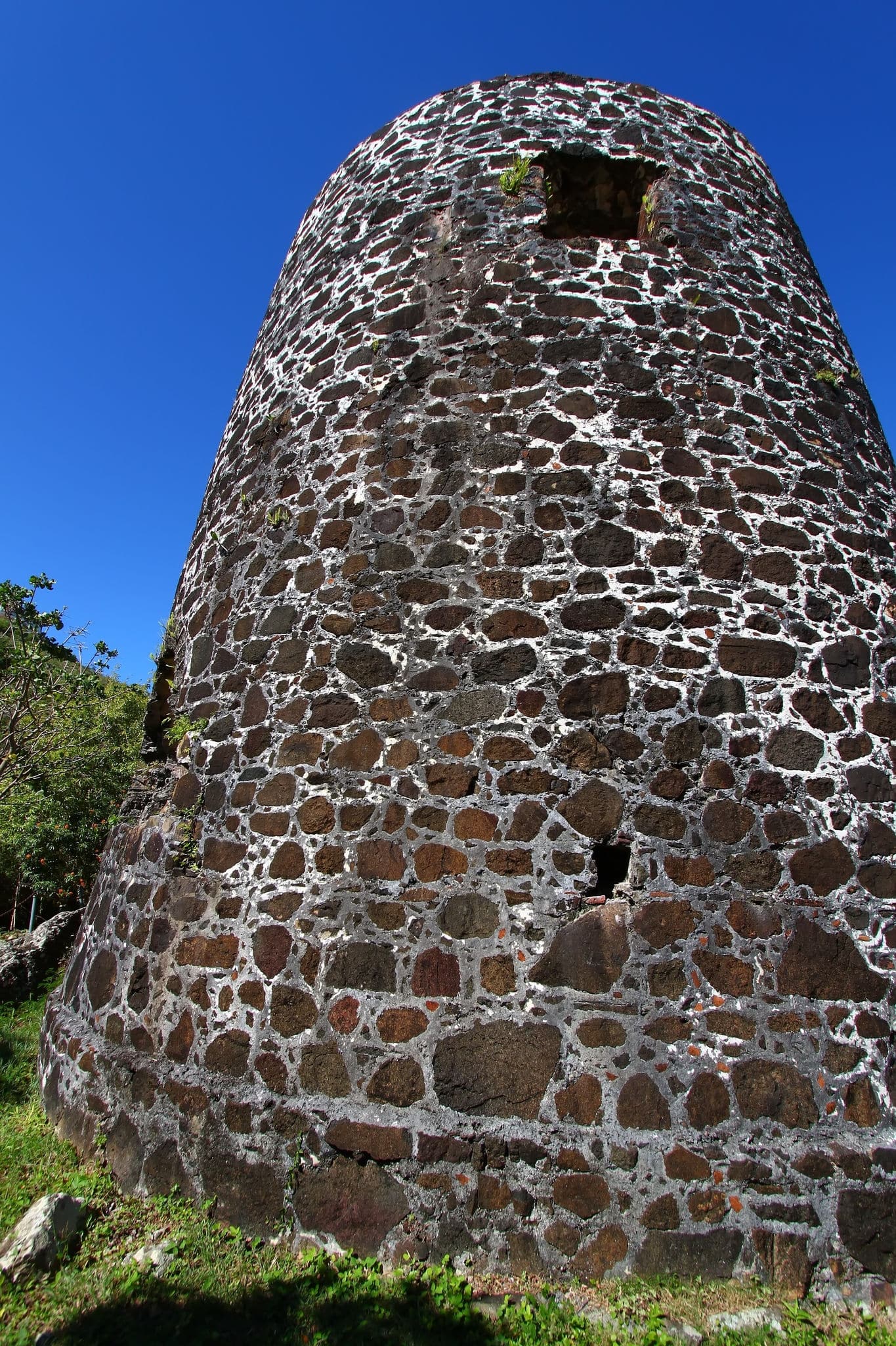 Remnants of a windmill at Mount Healthy National Park - Tortola, BVI