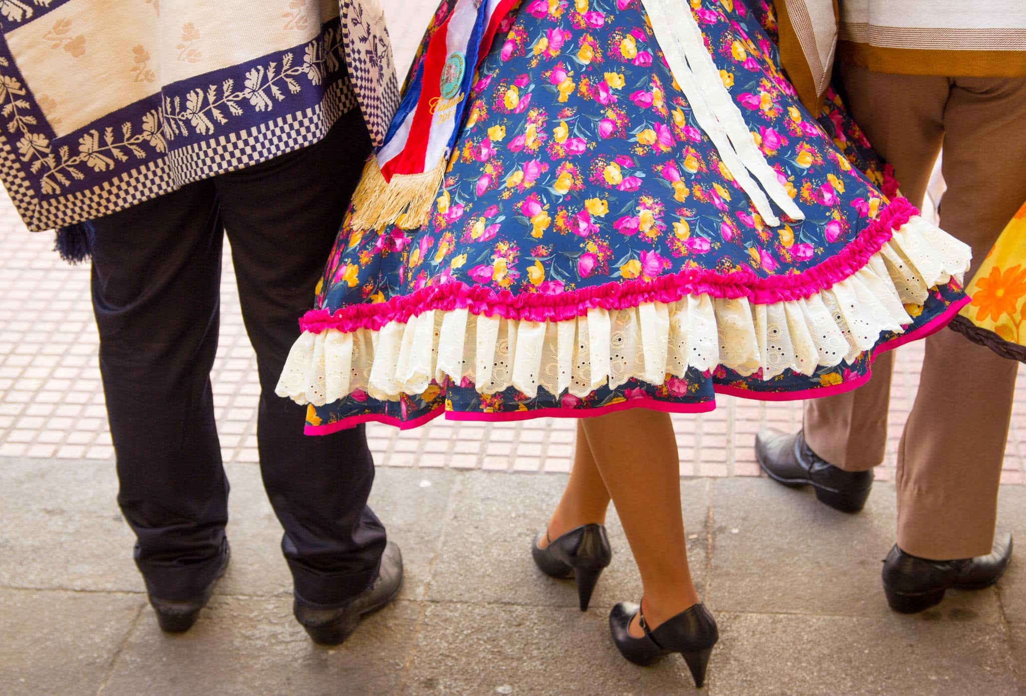 Traditional Chilean dancers