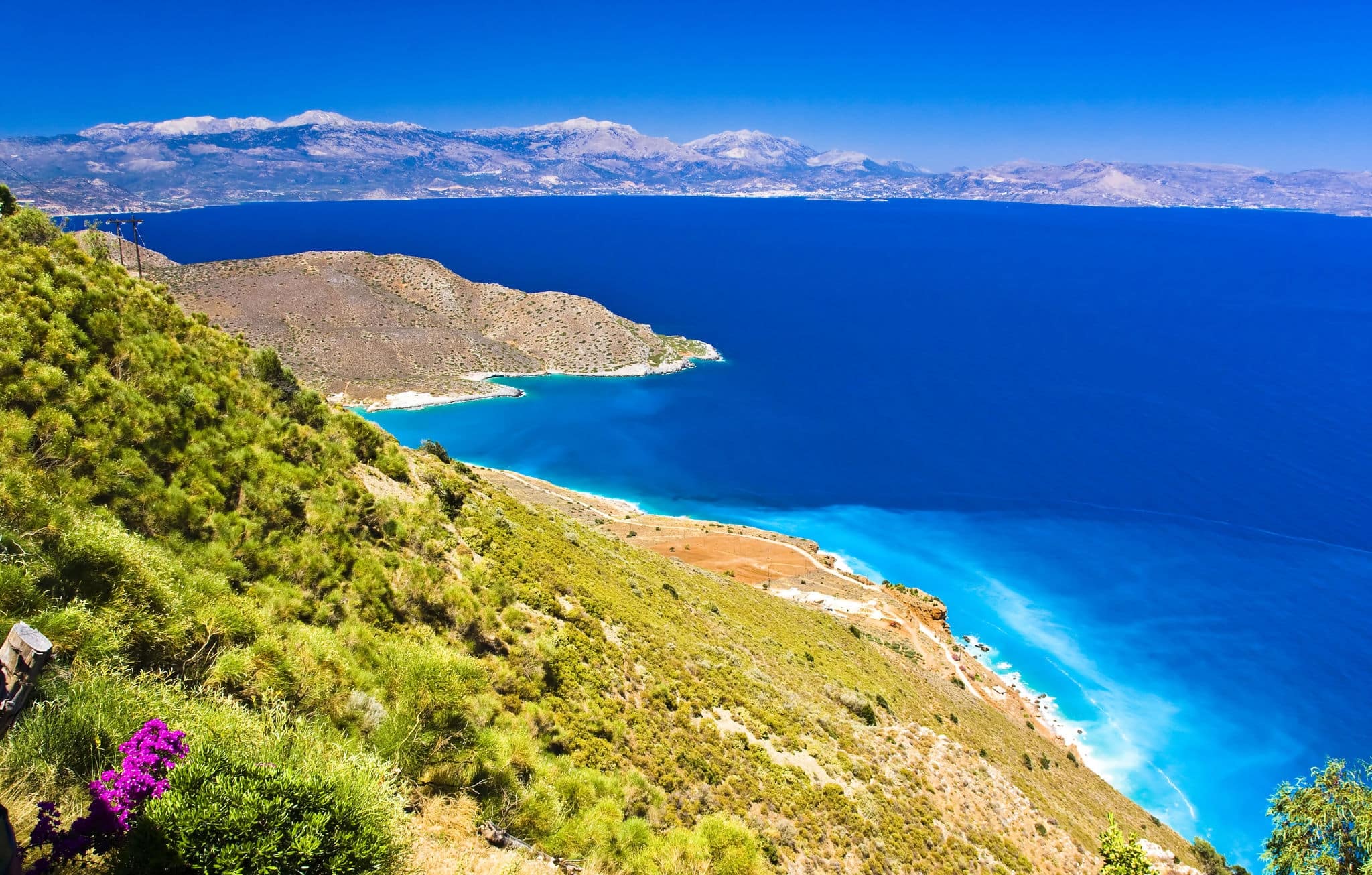 the amazing view on turquise water, Crete, Greece