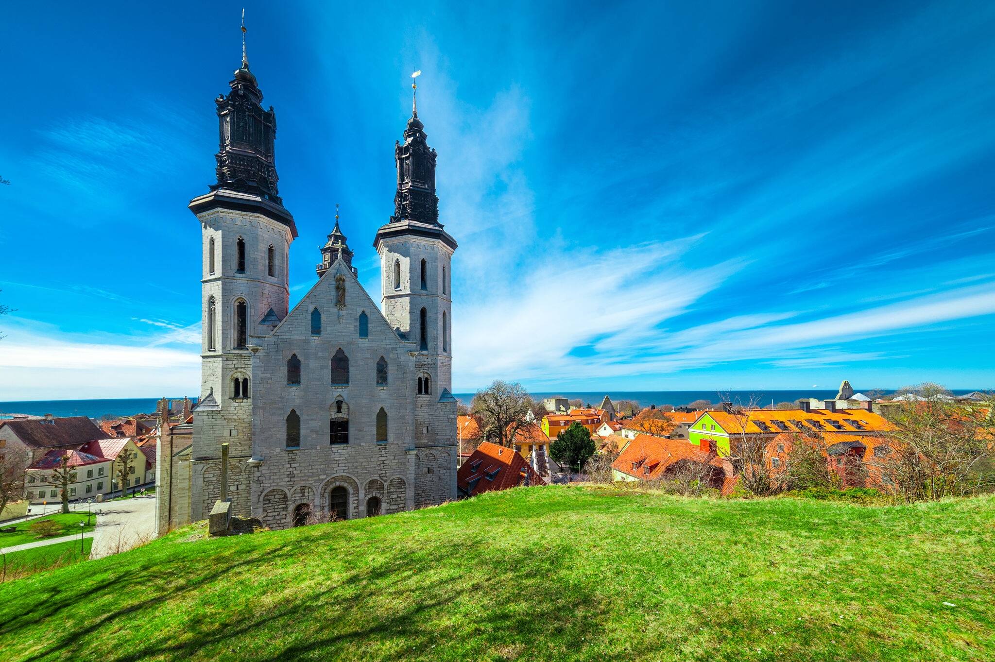 Old church in Visby, Gotland, sweden