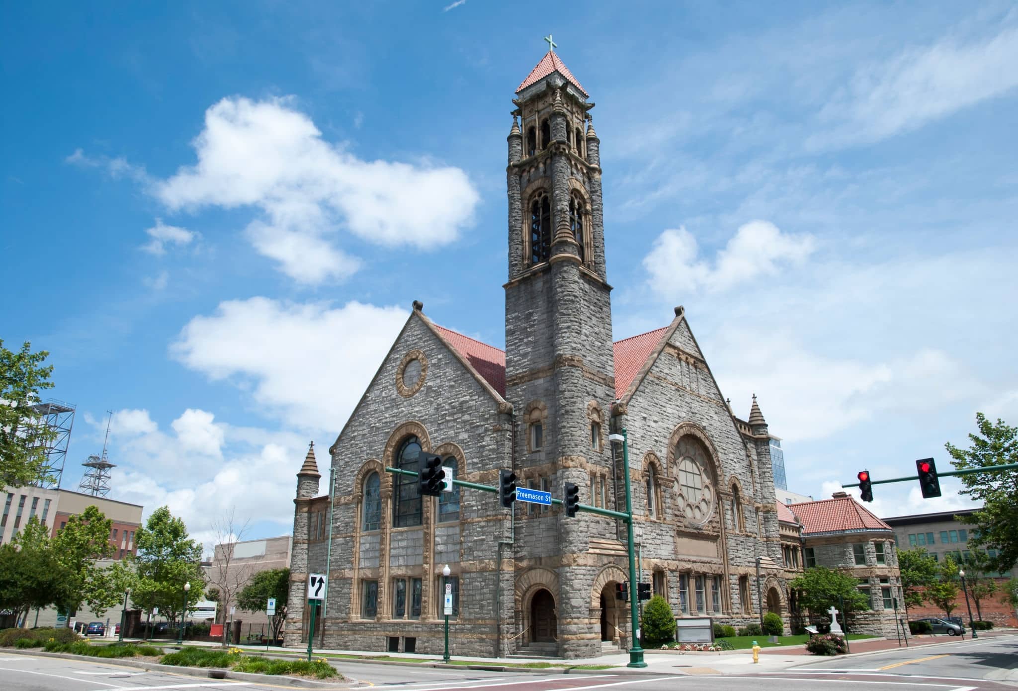 The 19th century Epworth Methodist Church in Norfolk city (West Virginia).