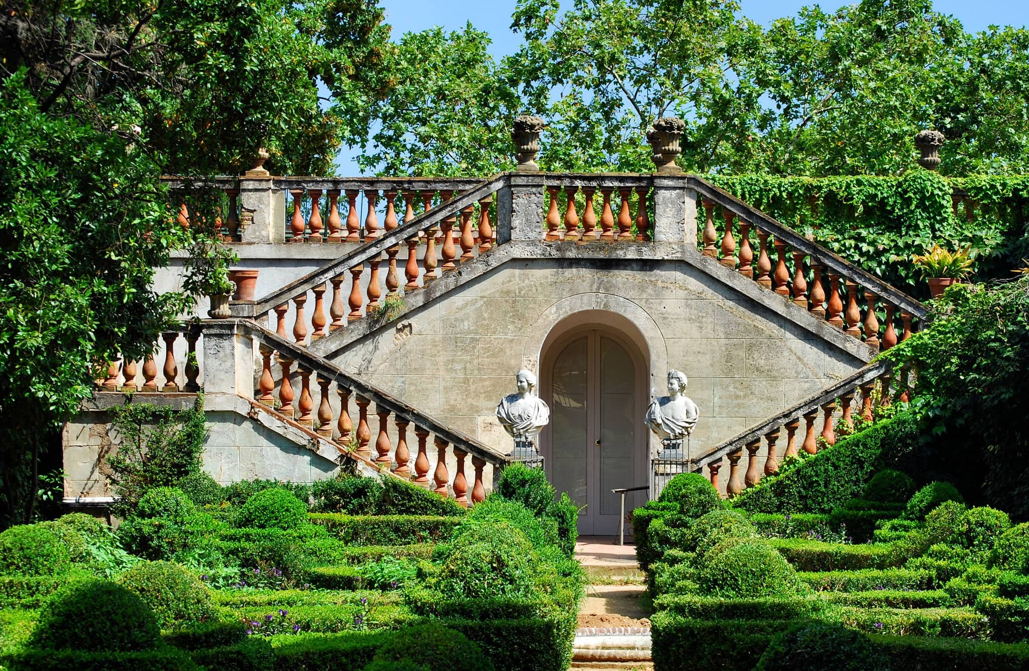park  Labyrinth in Barcelona, Spain, Catalonia