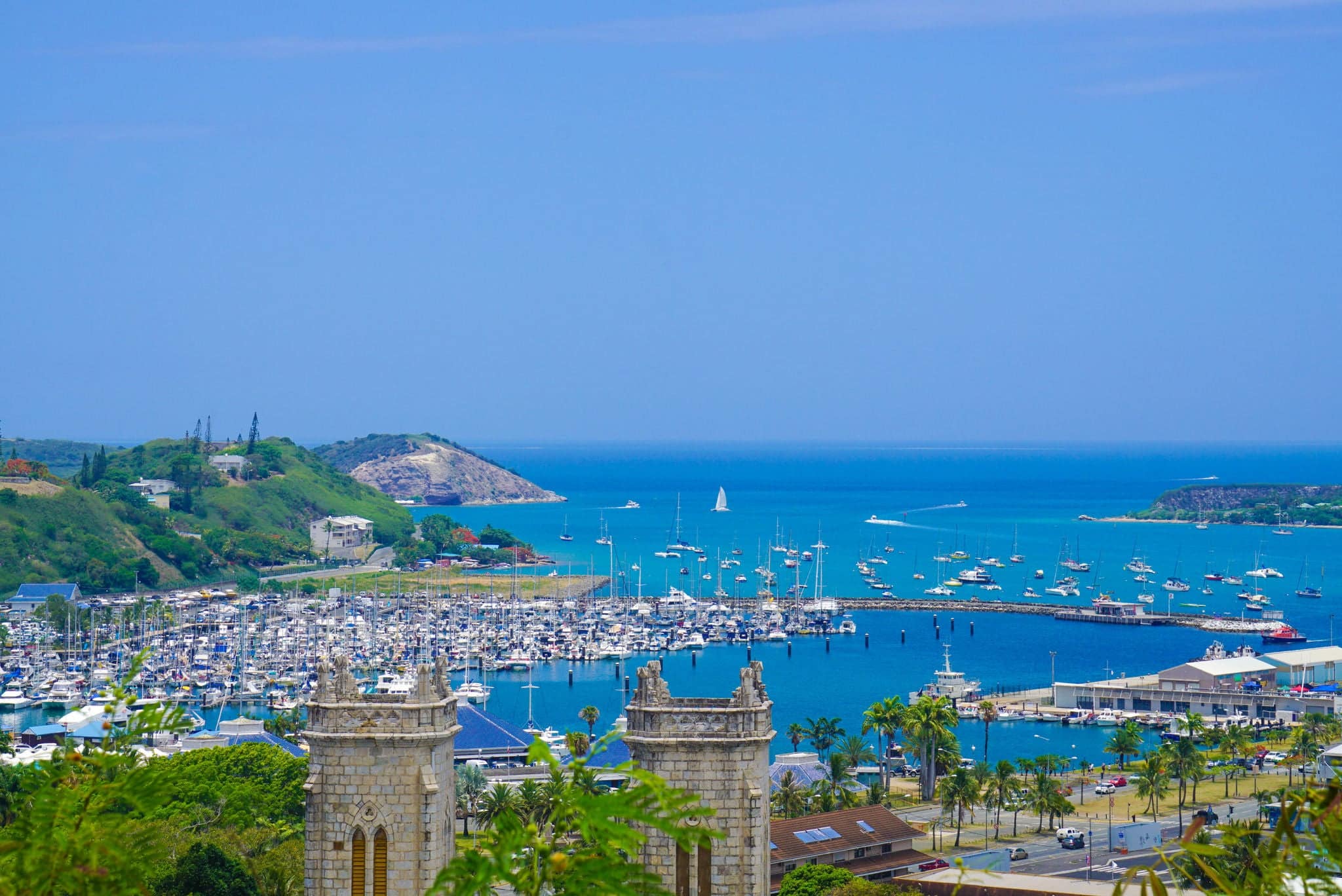 View from FOL hill in Noumea, New Caledonia