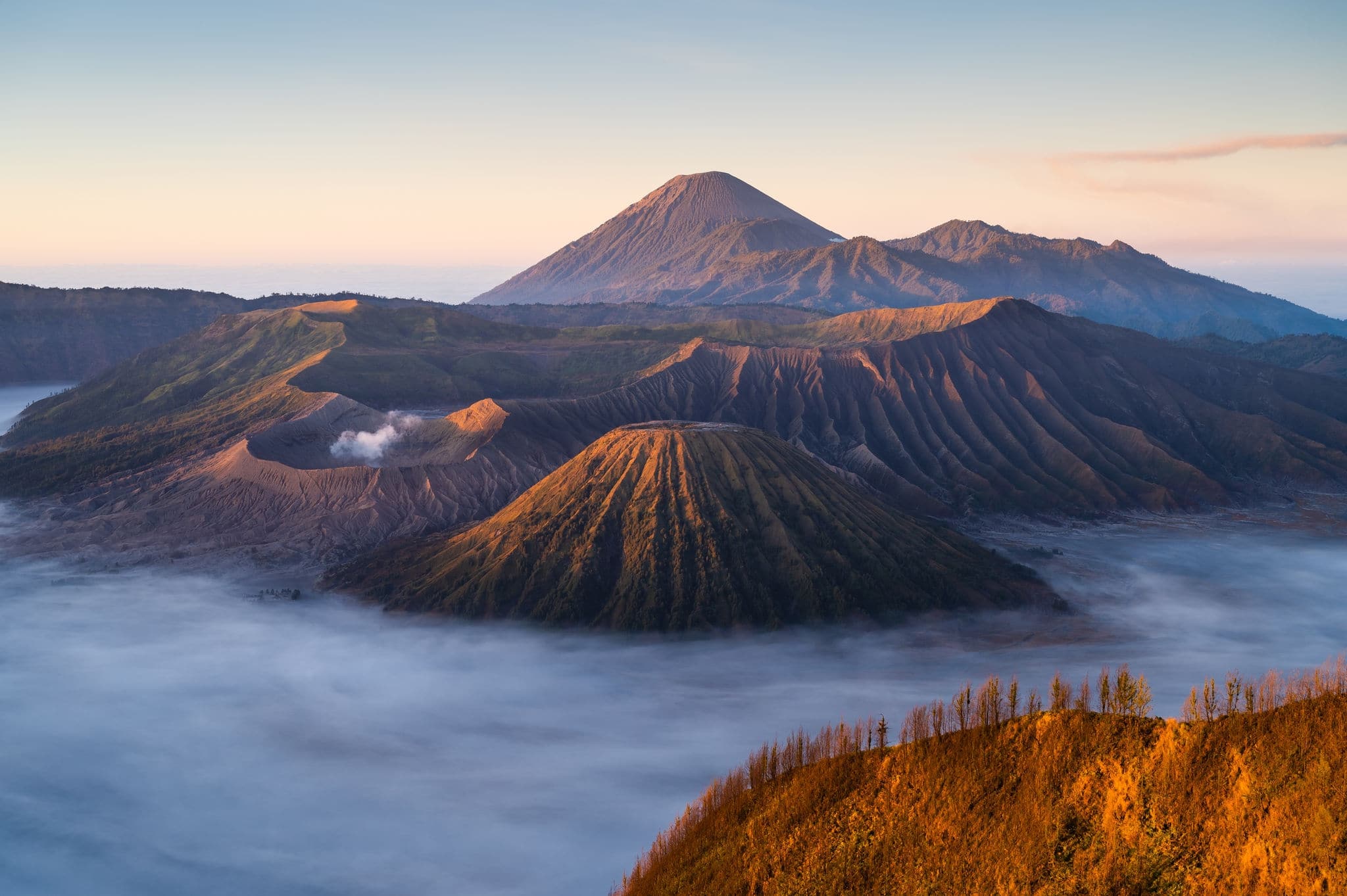 Mount Bromo Volcano by Sunrise