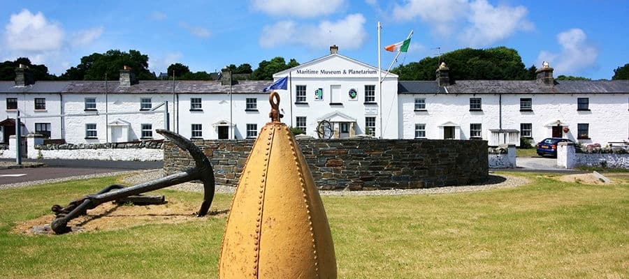 Inishowen Museum exterior in Greencastle, Ireland.