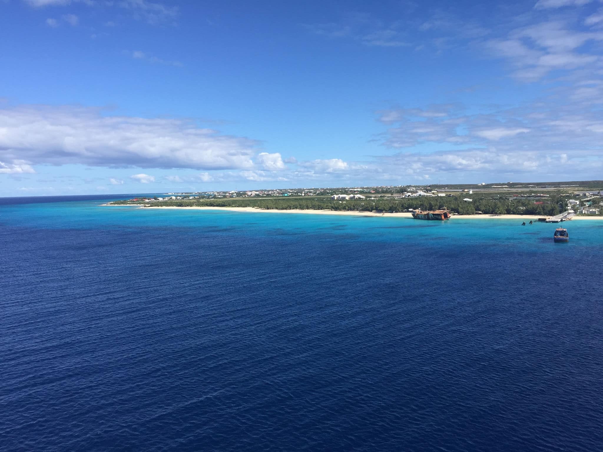 Sailing into Grand Turk Cruise Port turks and Caicos