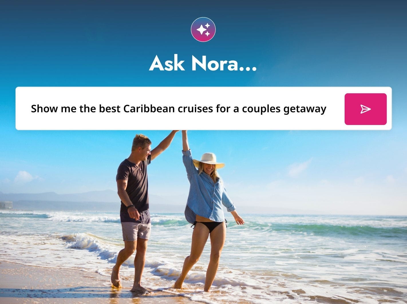 sample screens from Nora, the Norwegian AI Assistant