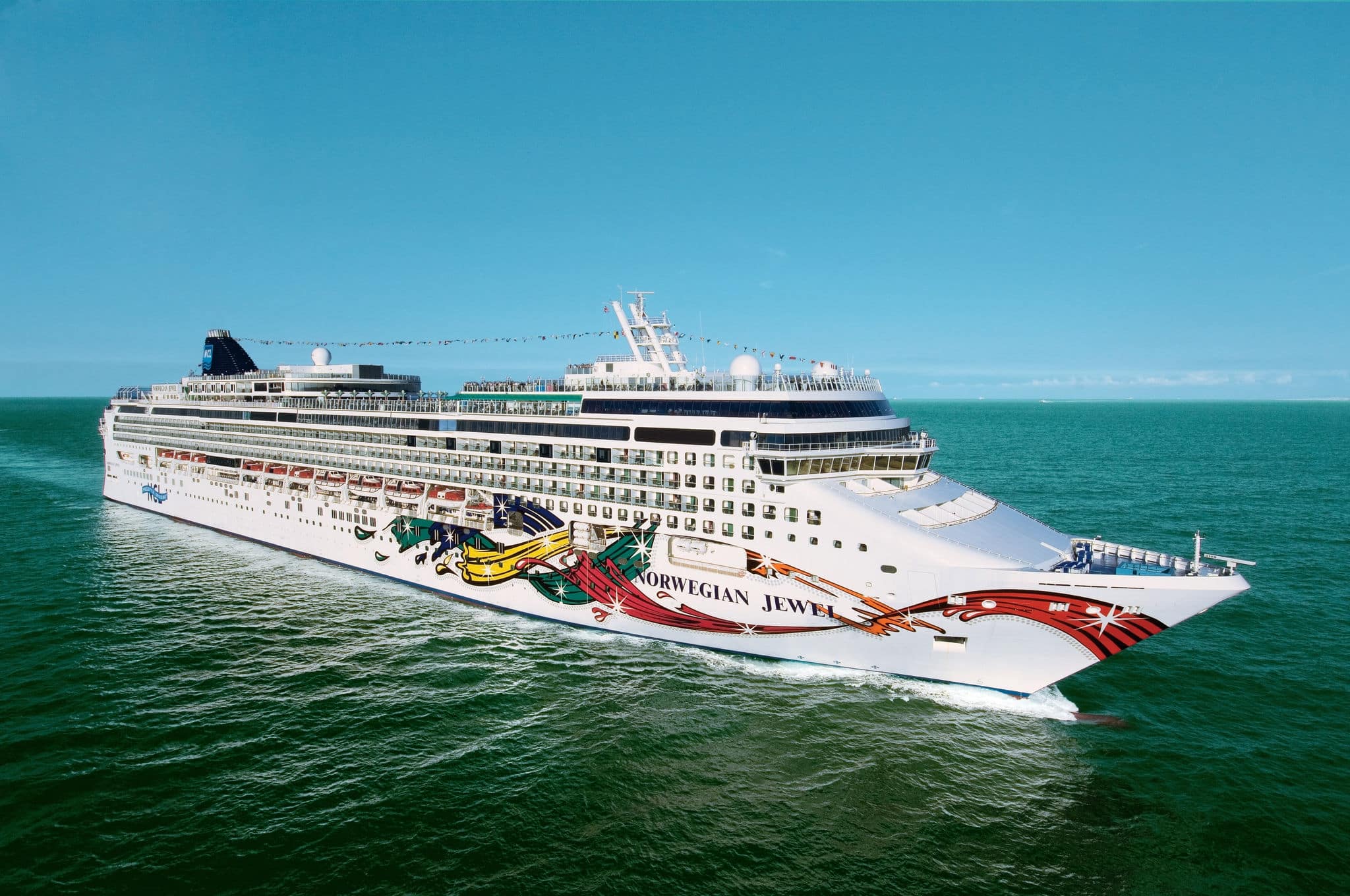 Aerial Norwegian Jewel.Norwegian Jewel - Norwegian Cruise Line