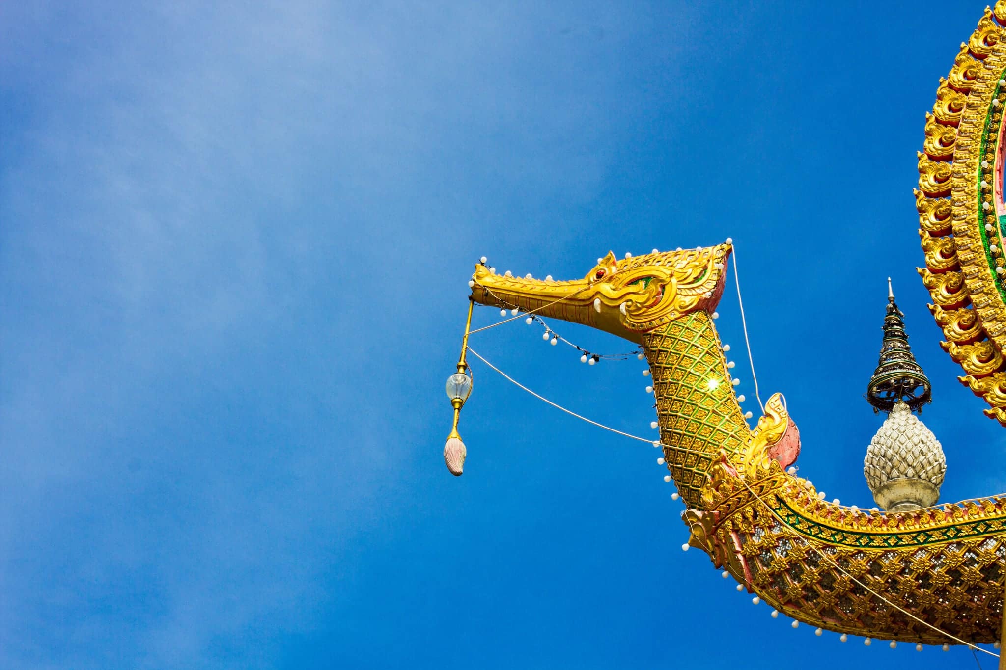 Thai swan on the sky at ko samui