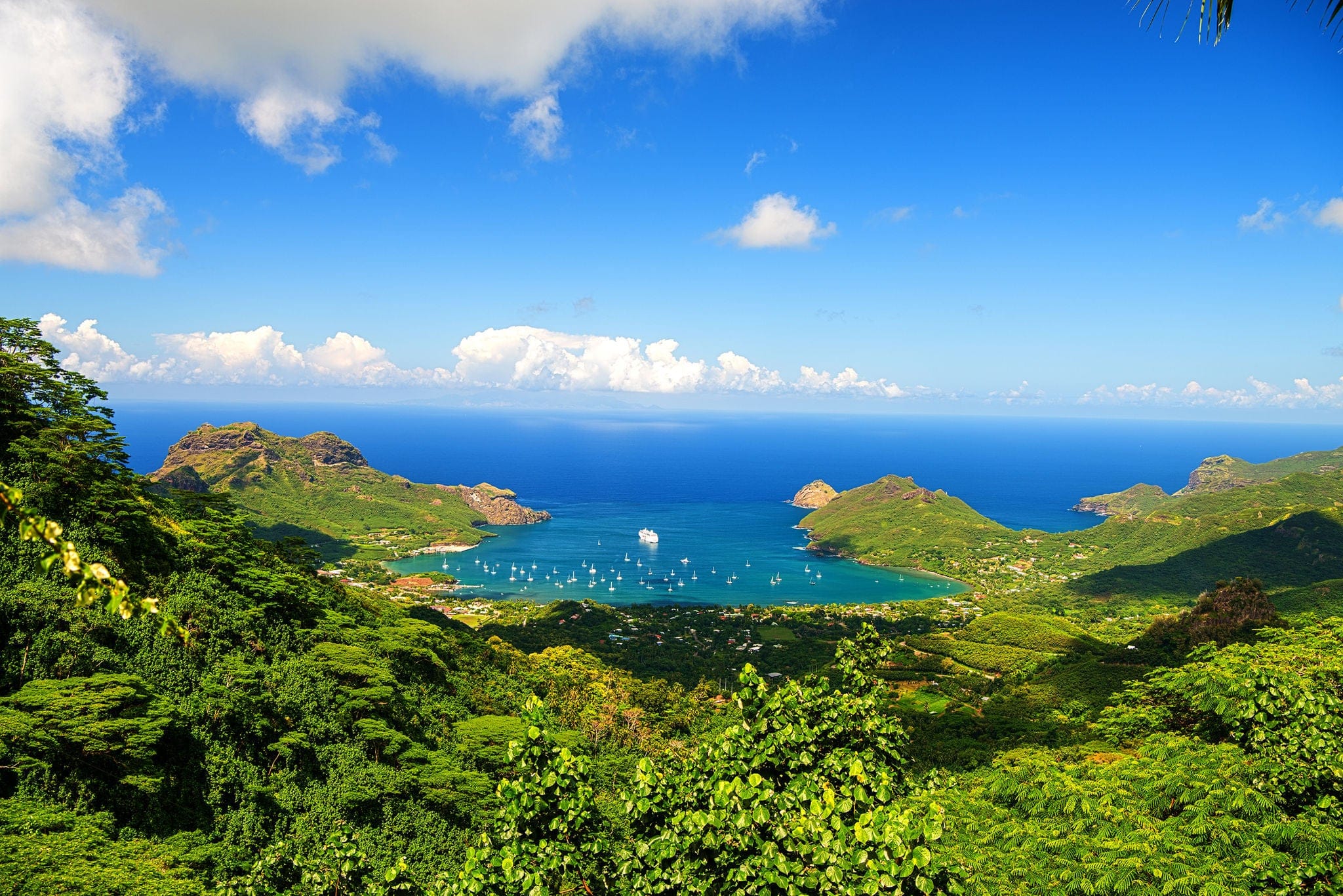 Anchored in Nuku Hiva 