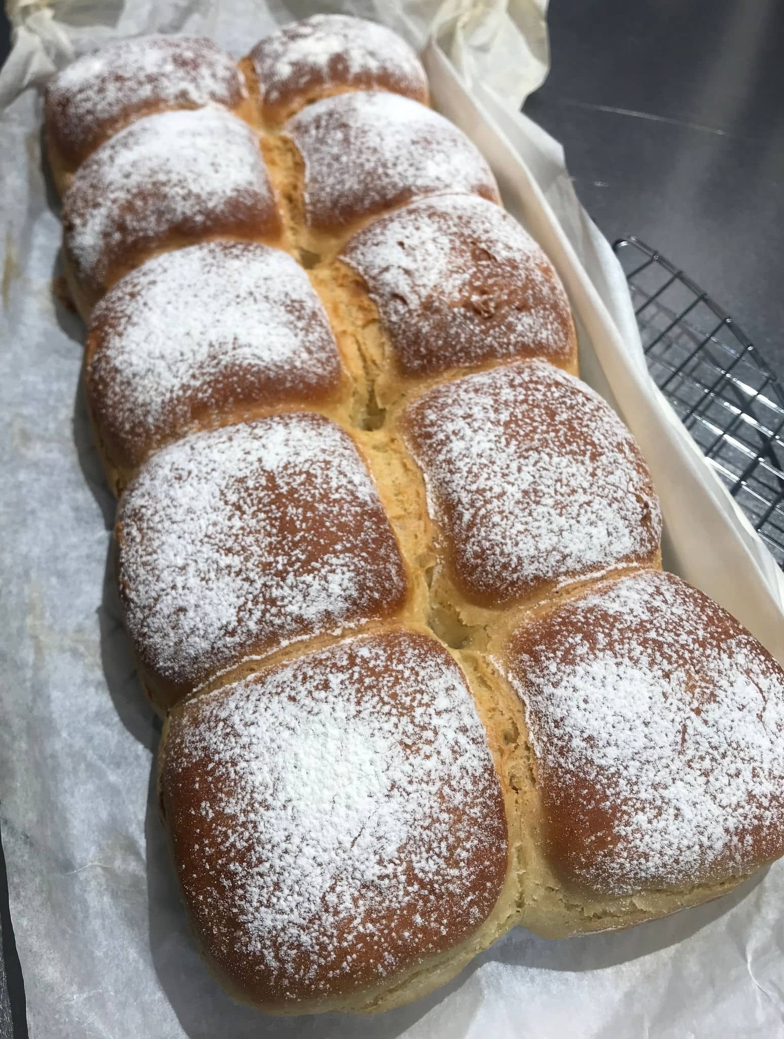 homemade waterford blaas, dusted with flour