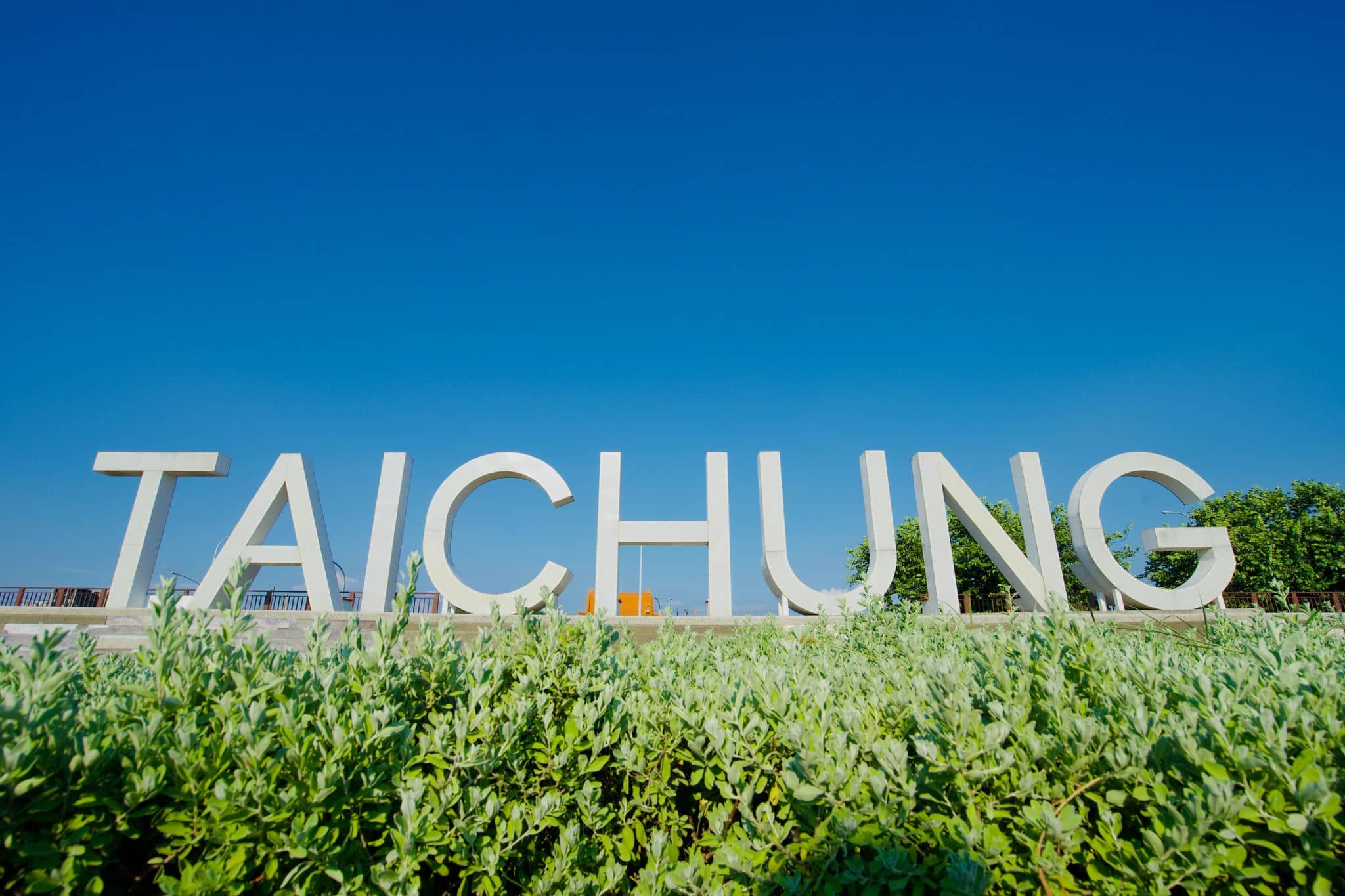 The sign of TAICHUNG, the city of middle Taiwan