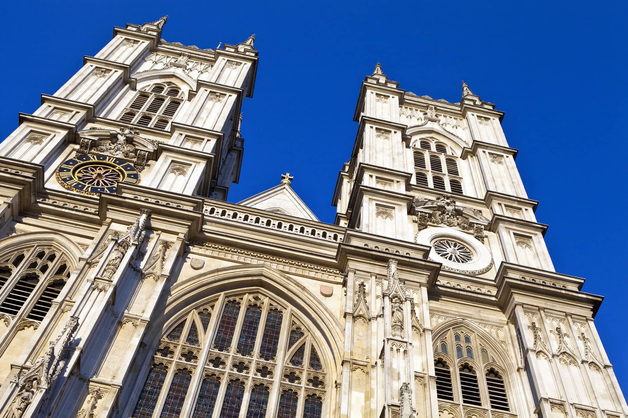 Westminster Abbey in London.