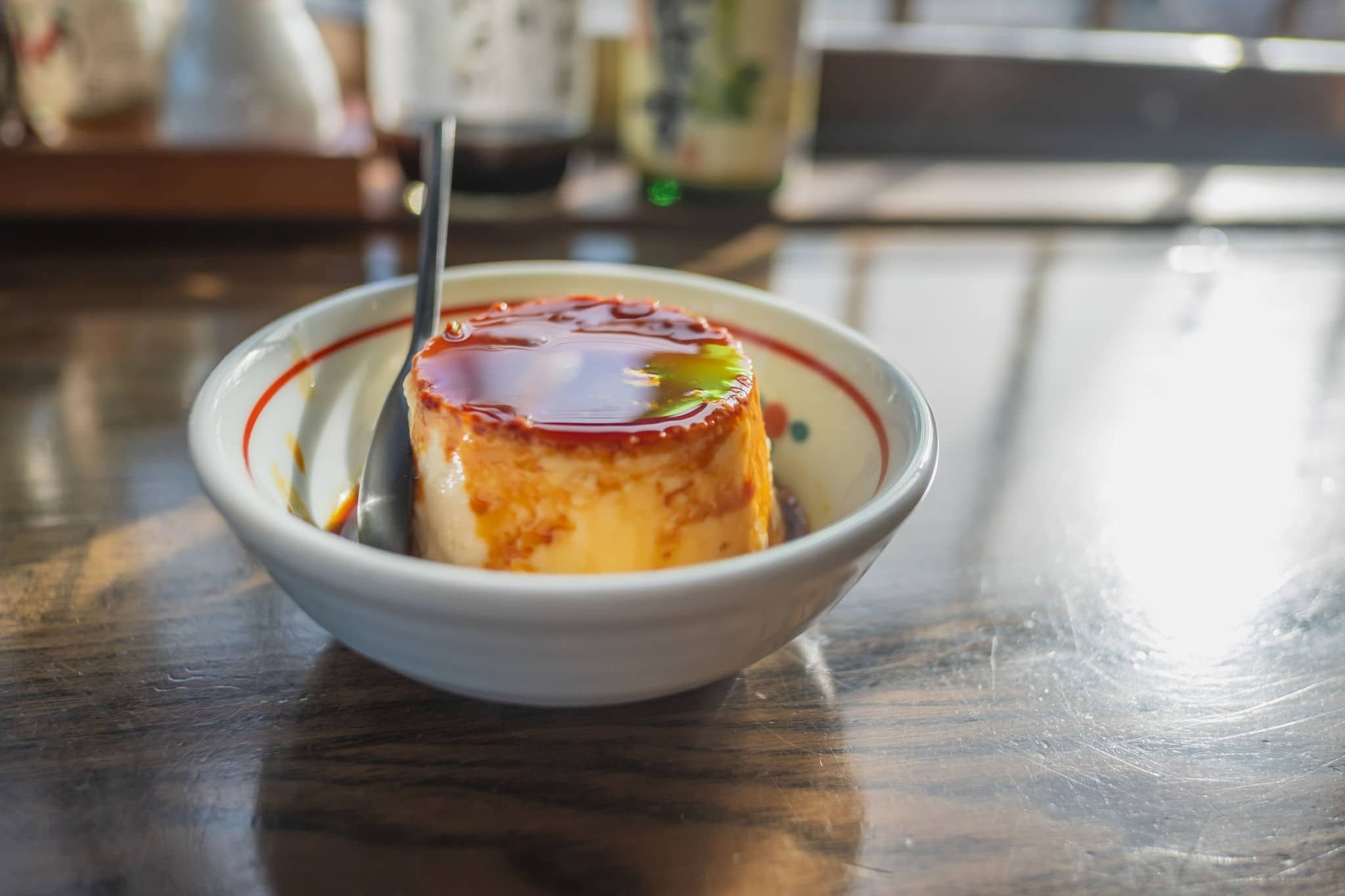 Jigoku-mushi Pudding, homade japanese pudding, hell streaming, Myoban Jigoku, Beppu, Kyushu, Japan