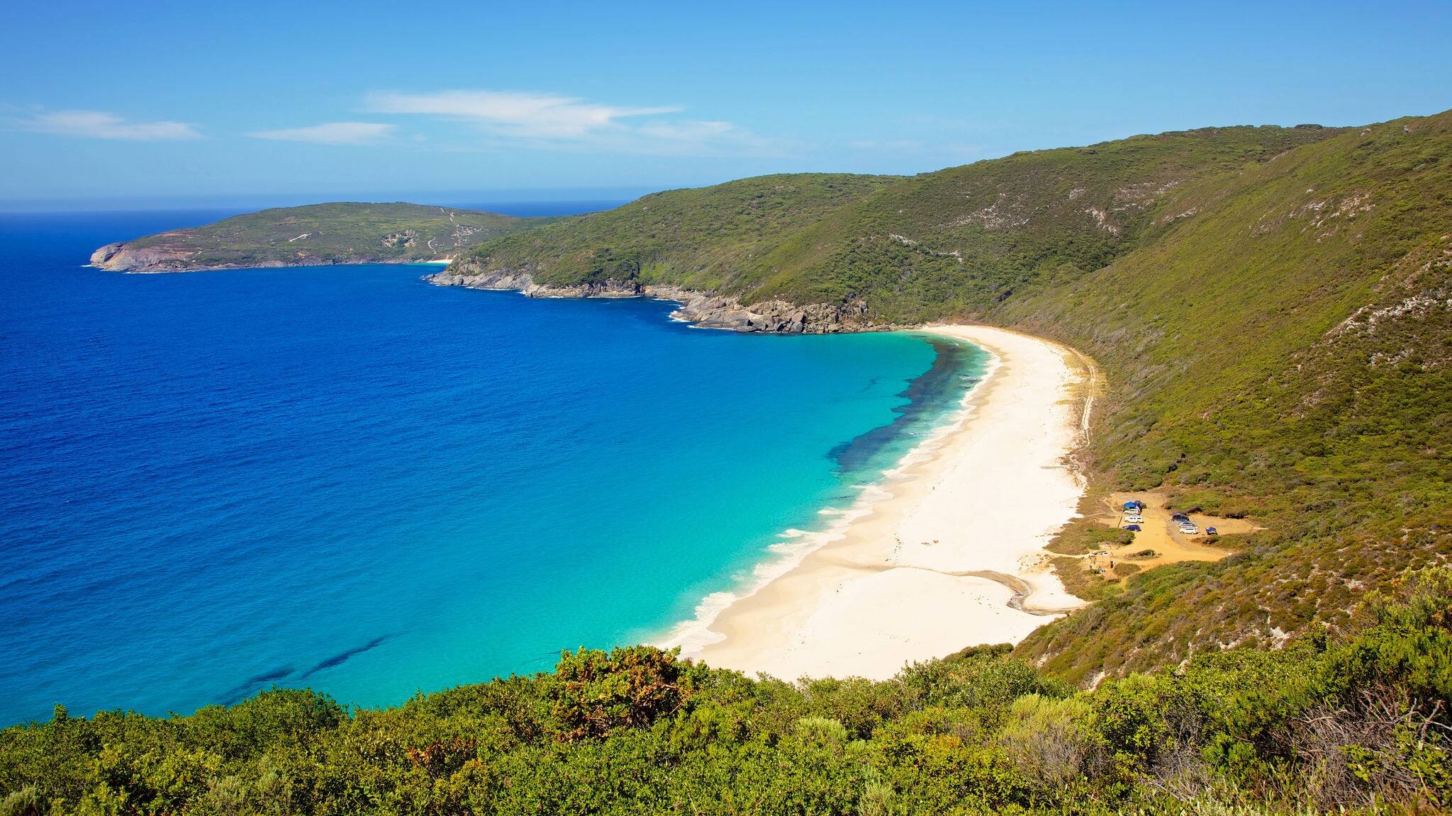 Shelley Beach, in West Cape Howe National Park, near the towns of  Albany and Denmark in Western Australia.