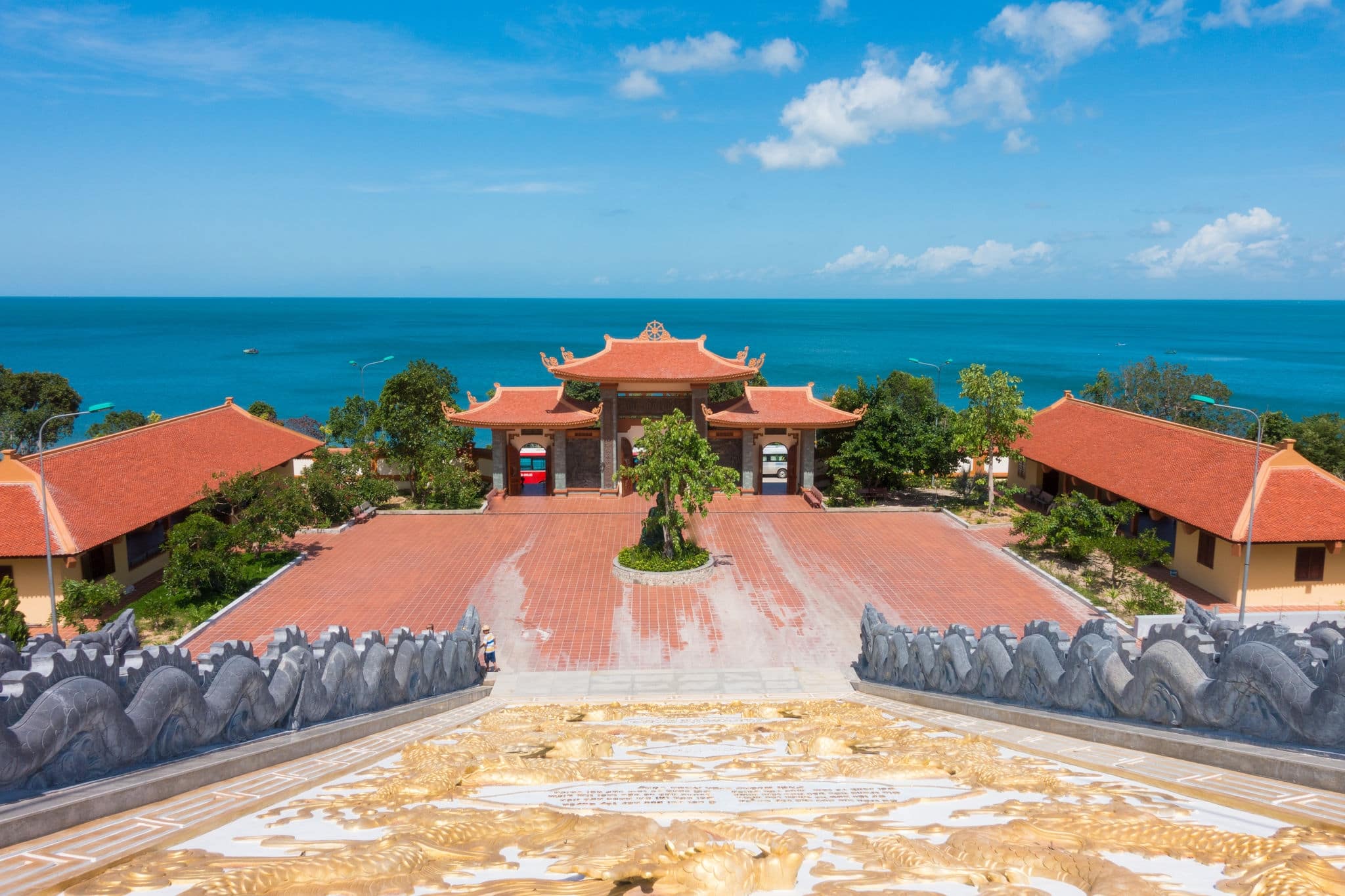 View of Chinese temple on Phu Quoc island, Vietnam. 